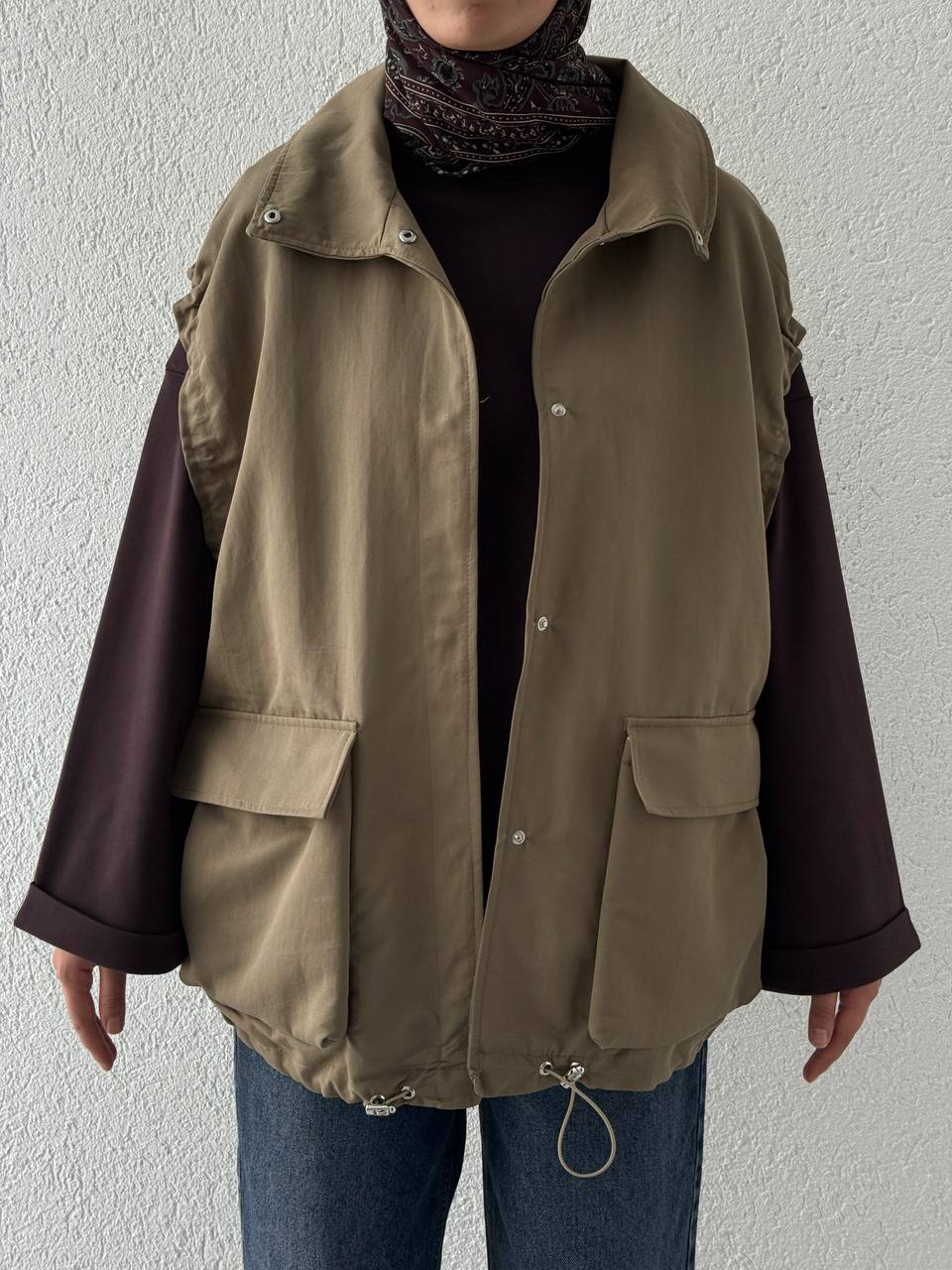 Zara Model Kol Lastik Detaylı Yelek
