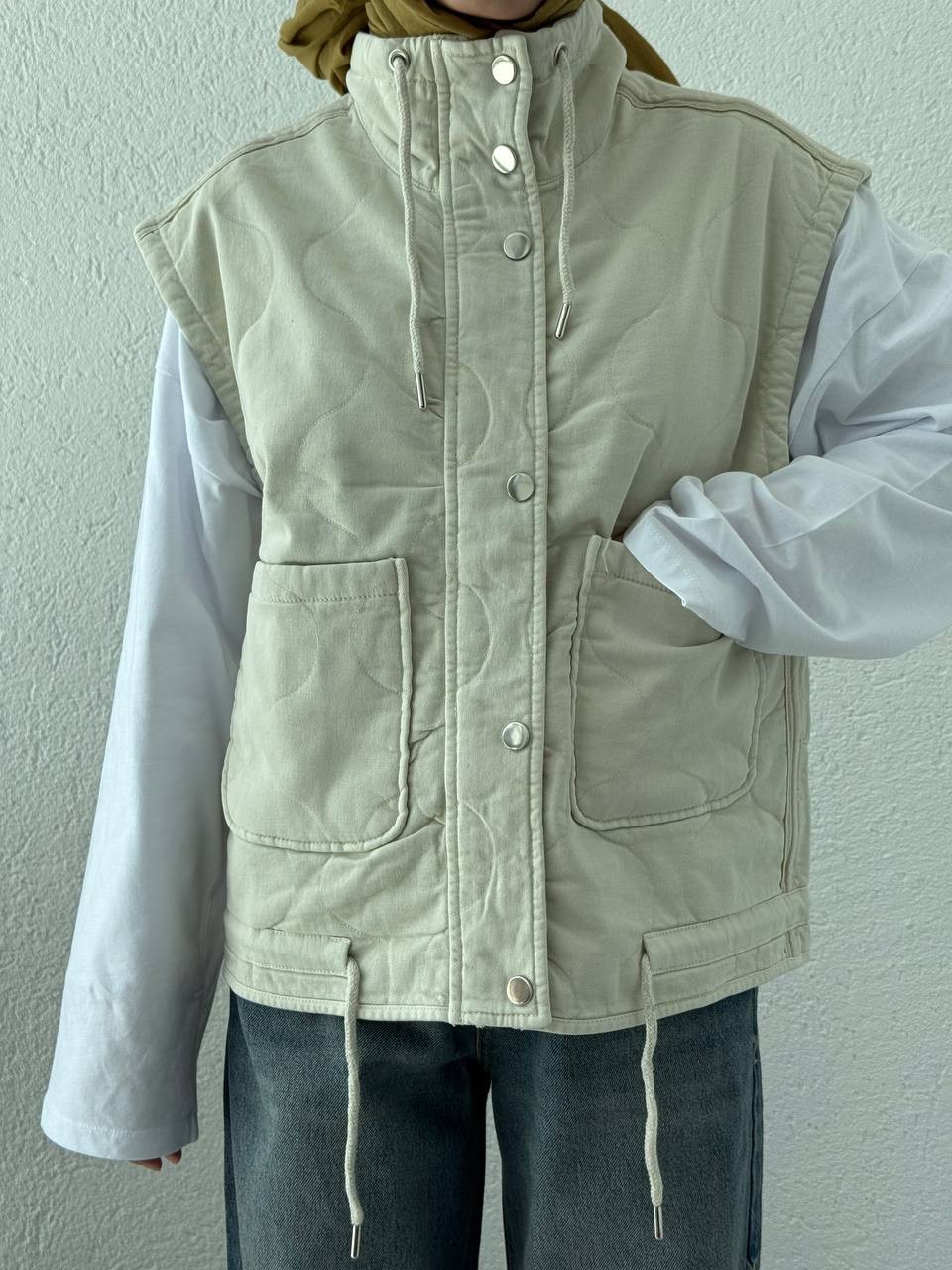 Kapitone Dolgulu Yelek 9506 