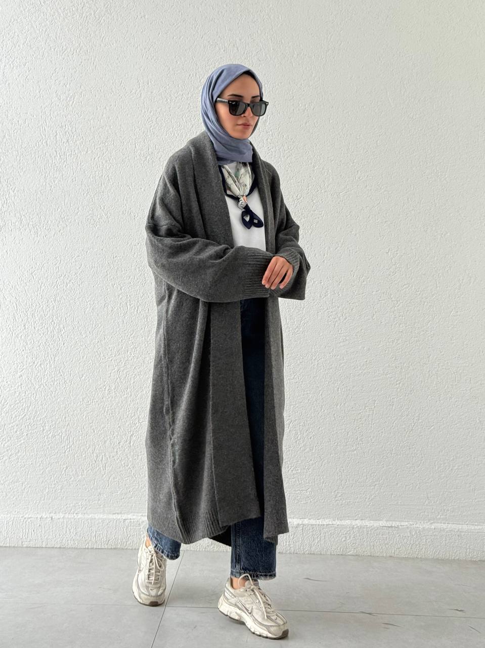 Şal Yaka Uzun Hırka 2310006