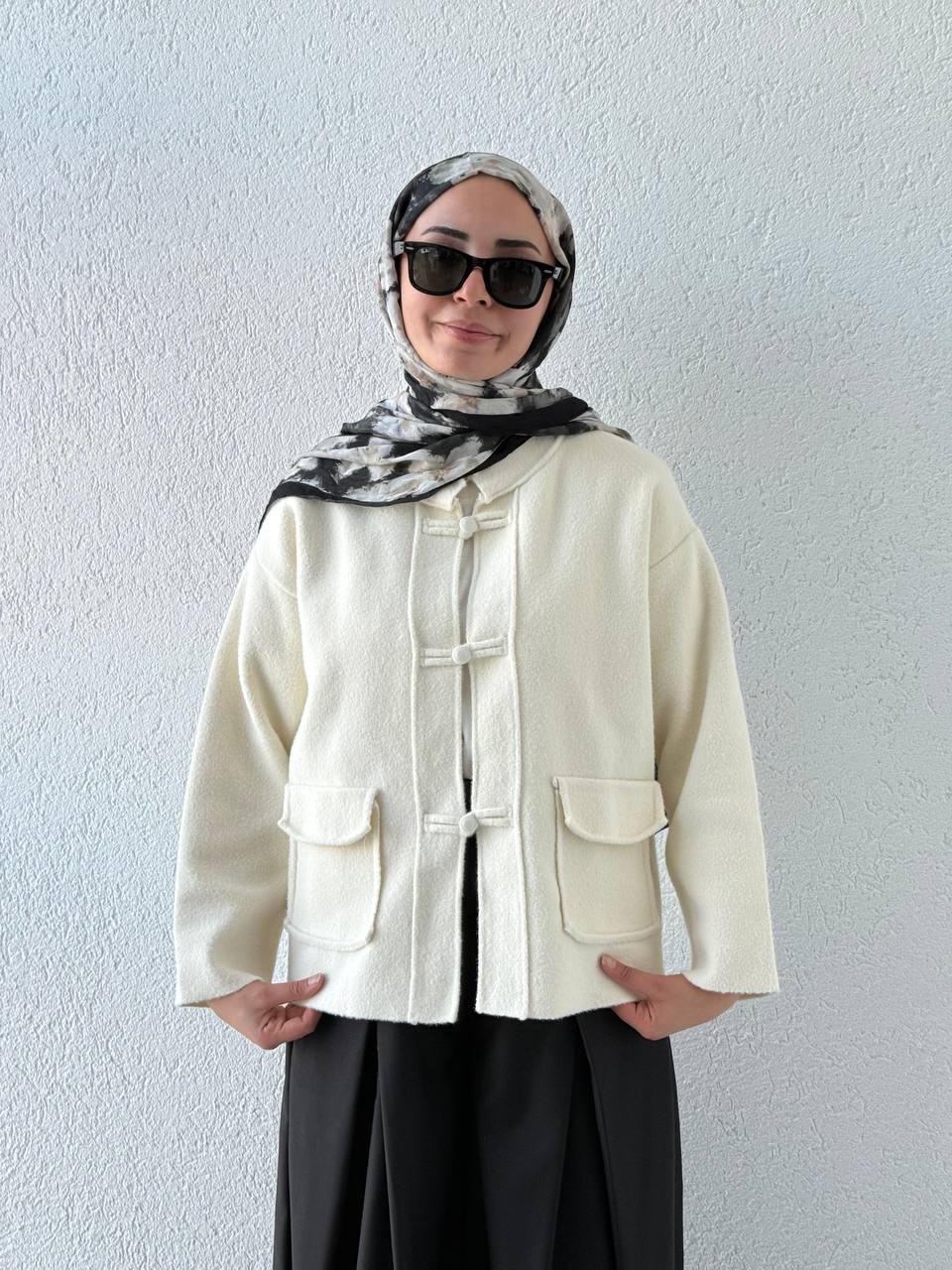 Zr Model Ceket Formunda Biritli Hırka 250607