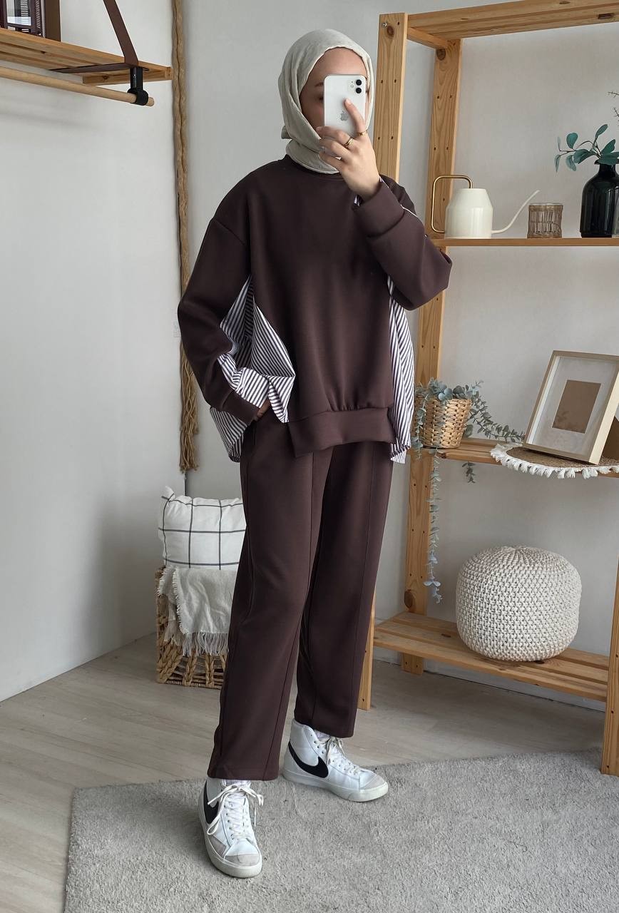 Oysho Kumaş Oversize Garnili Takım