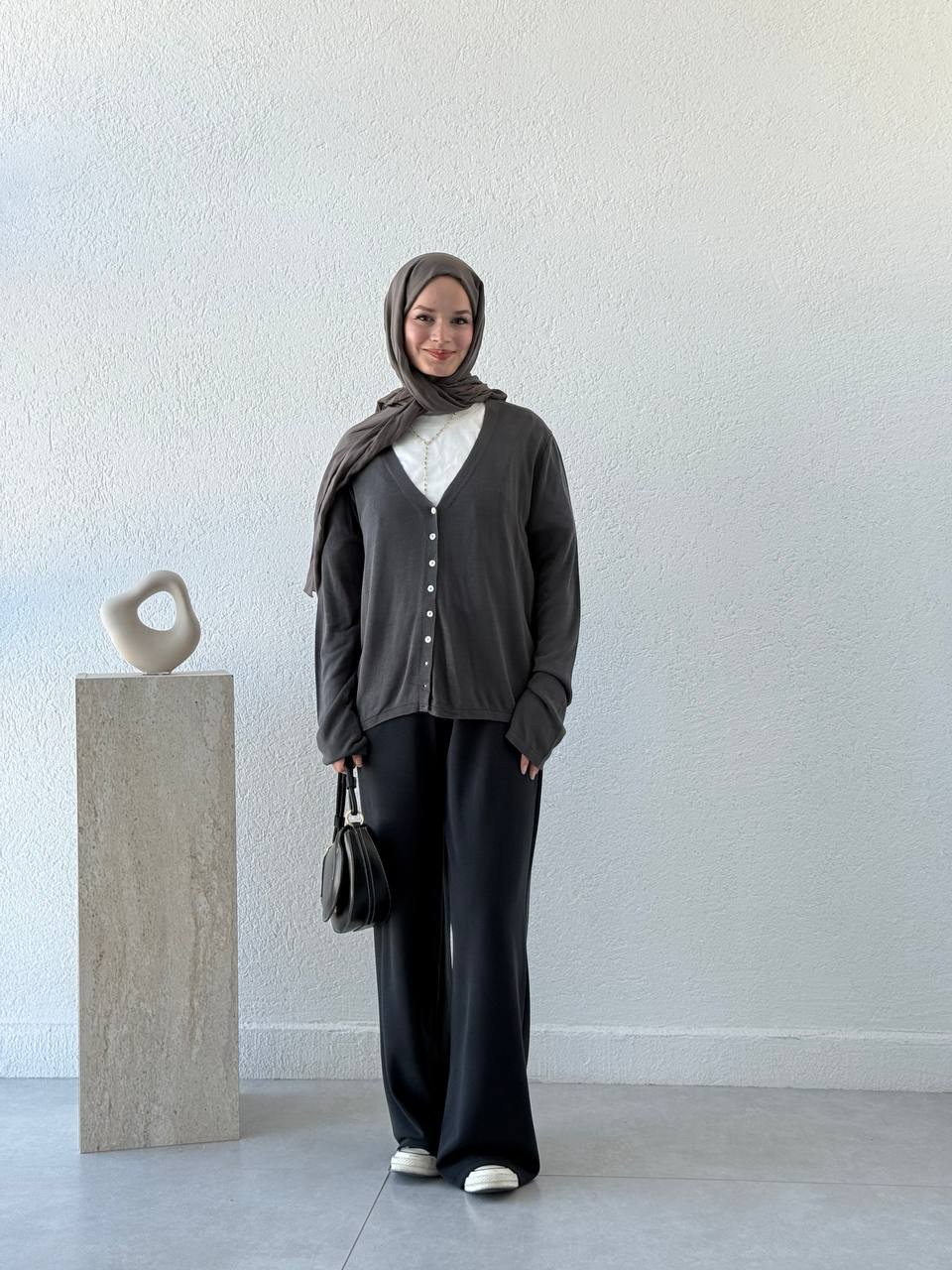 Oysho Kumaş Bel Saten Detaylı Pantolon hvn