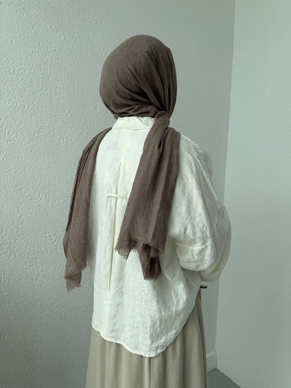 Keten Kol Katlamalı Fakir Kol Gömlek 34479