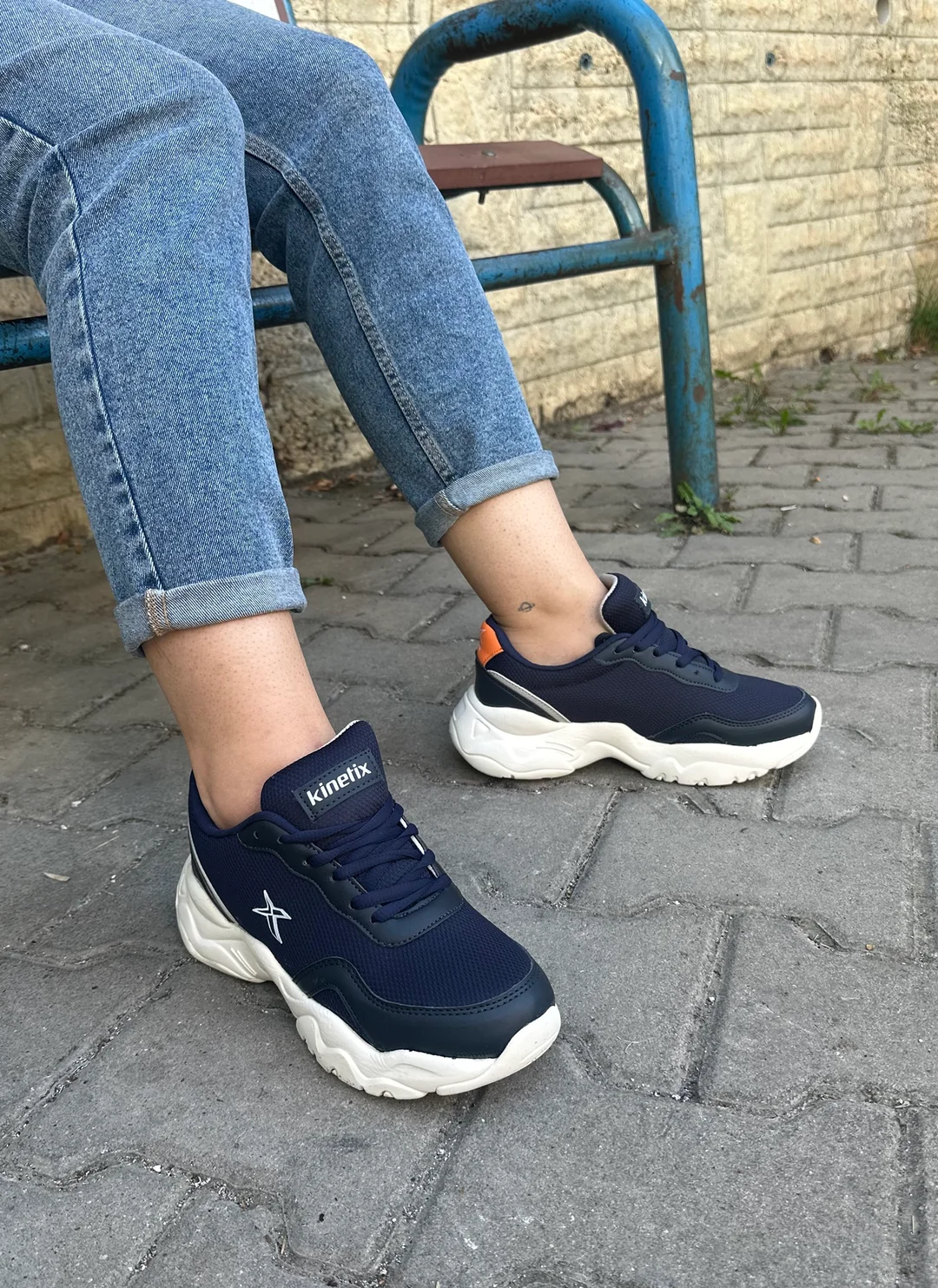 Bonjey Kadın Lacivet Günlük Kaymaz Taban Günlük Ayakkabı