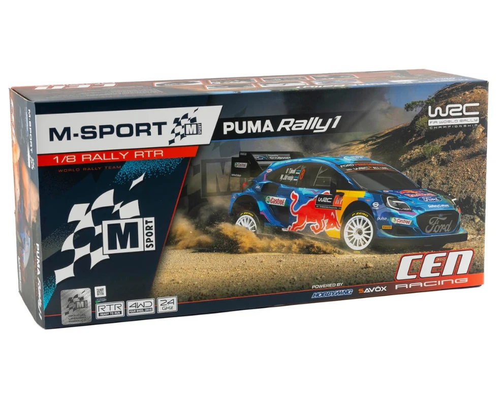 CEN RACING -8999 M-SPORT FORD Puma Rally 1 – 1/8 4WD RTR Fırçasız Motor