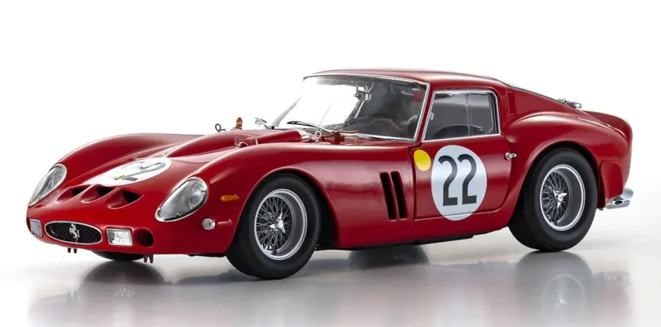 KYOSHO ORİJİNAL 1/18 ölçekli Ferrari 250GTO 1962 LM No.22 [No.KS08438B]