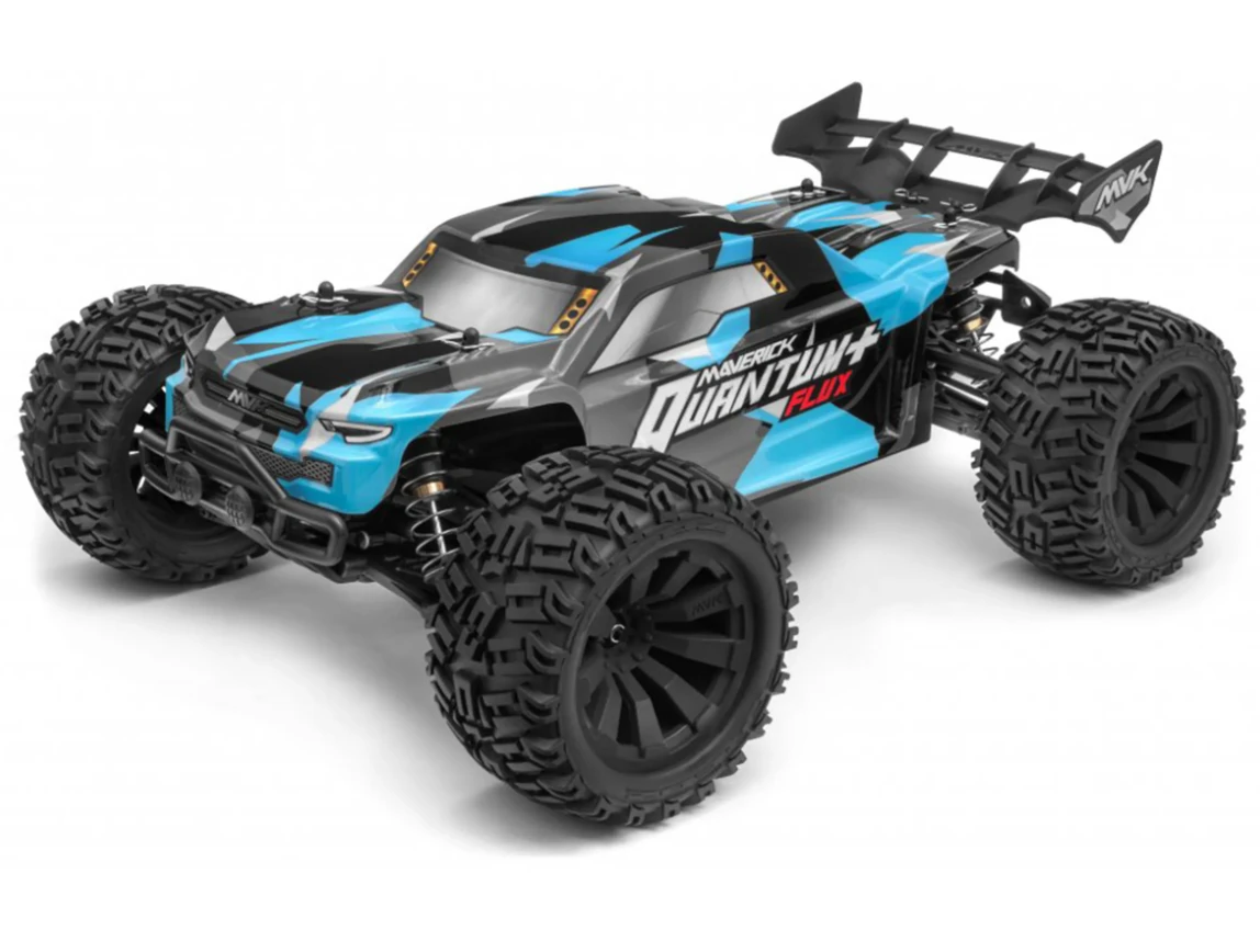 MAVERICK QUANTUM XT+ FLUX 1/10 4WD FIRÇASIZ STADYUM KAMYONU MAVİ / GRİ