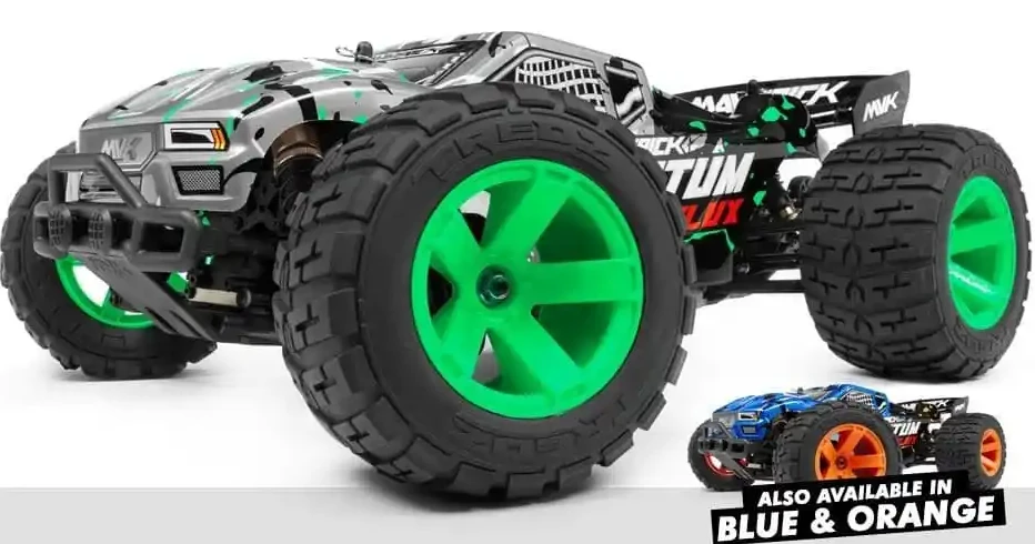 MAVERICK QUANTUM XT FLUX 80A 1/10 4WD CANAVAR KAMYON GÜMÜŞ/YEŞİL