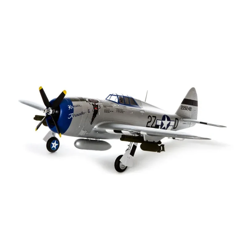 E-Flite P-47 Razorback 1.2m BNF Basic AS3X ve SAFE Select ile