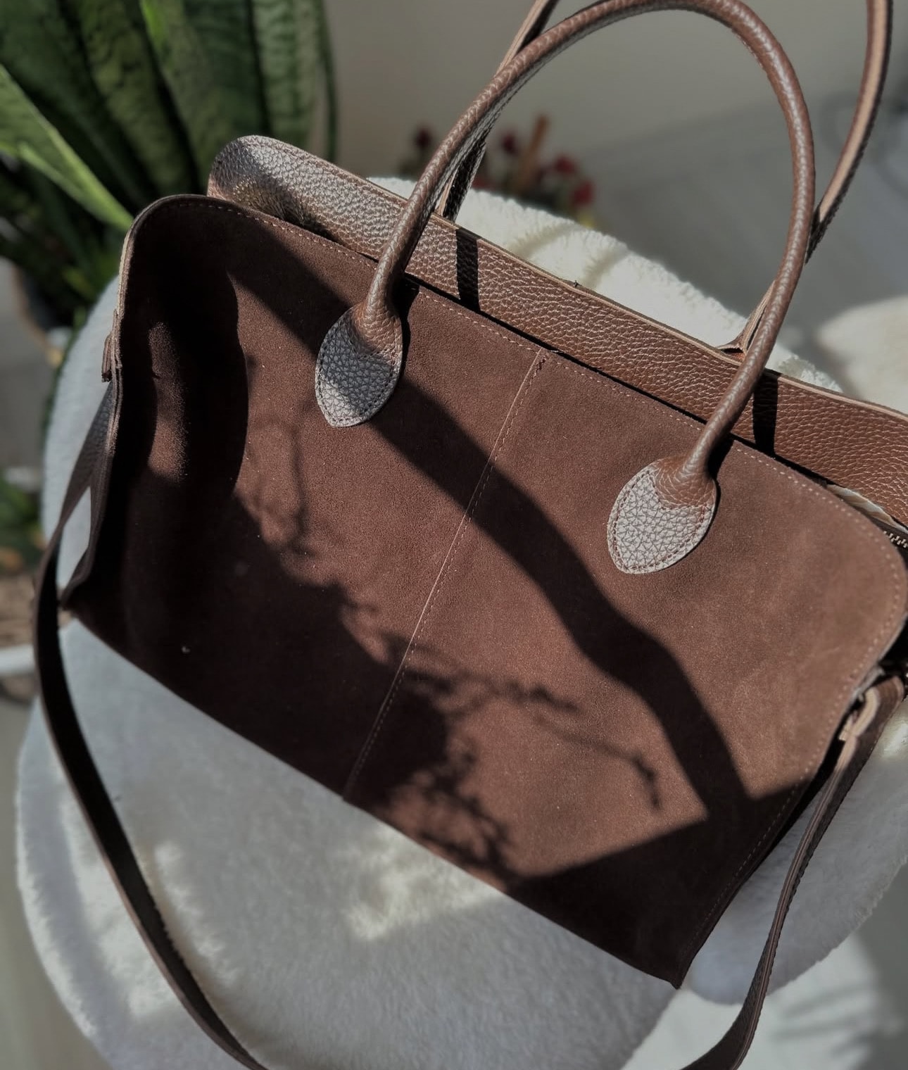 Büyük Less Bag %100 Leather