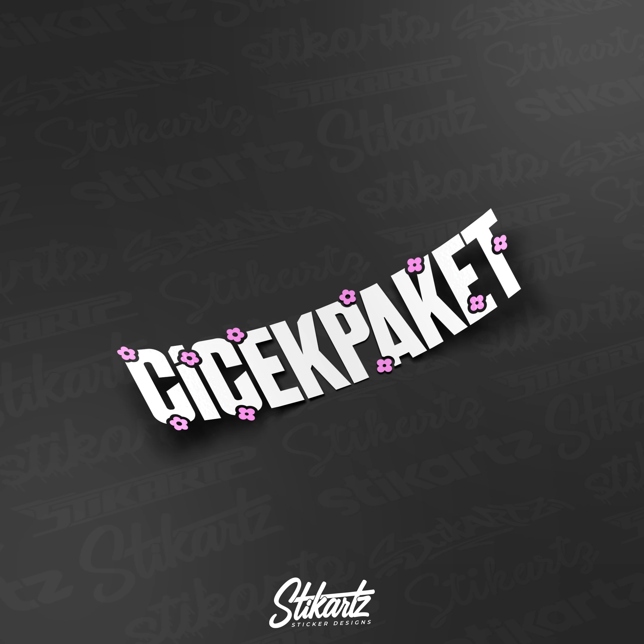 Çiçek Paket Sticker