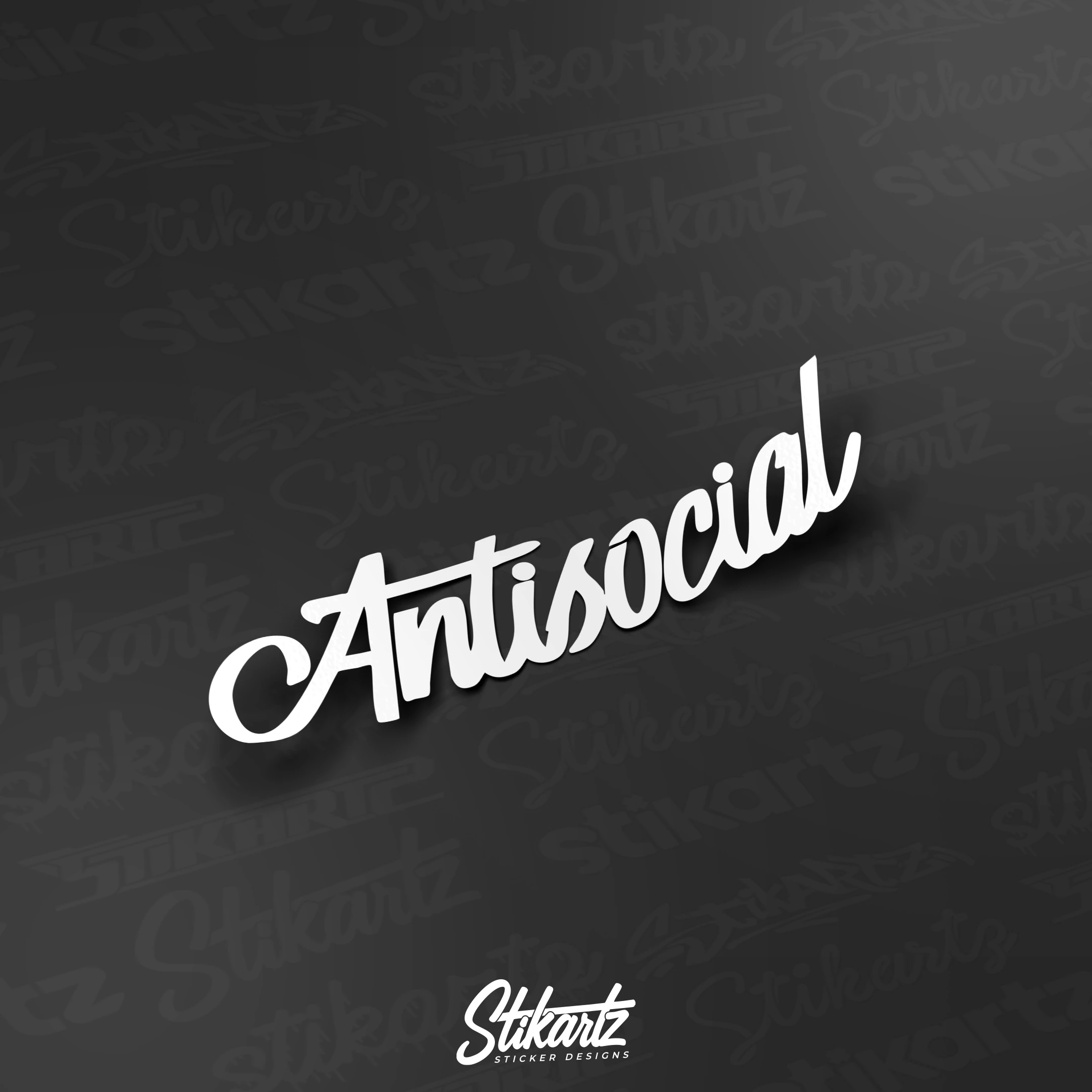 Antisocial v2 Sticker