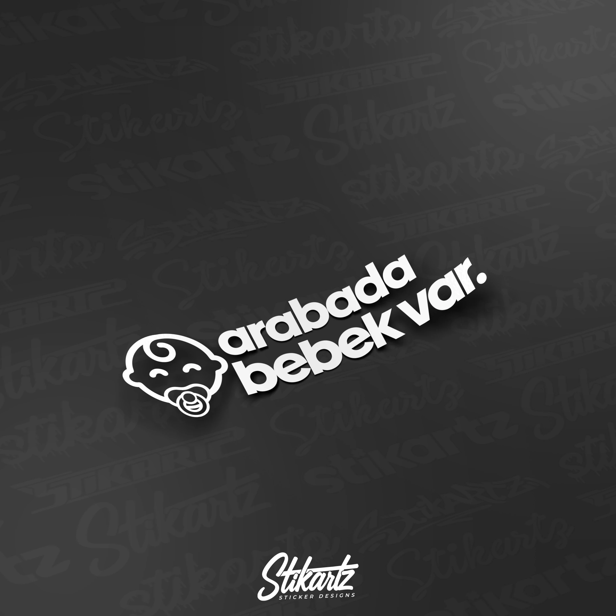 Arabada Bebek Var Sticker