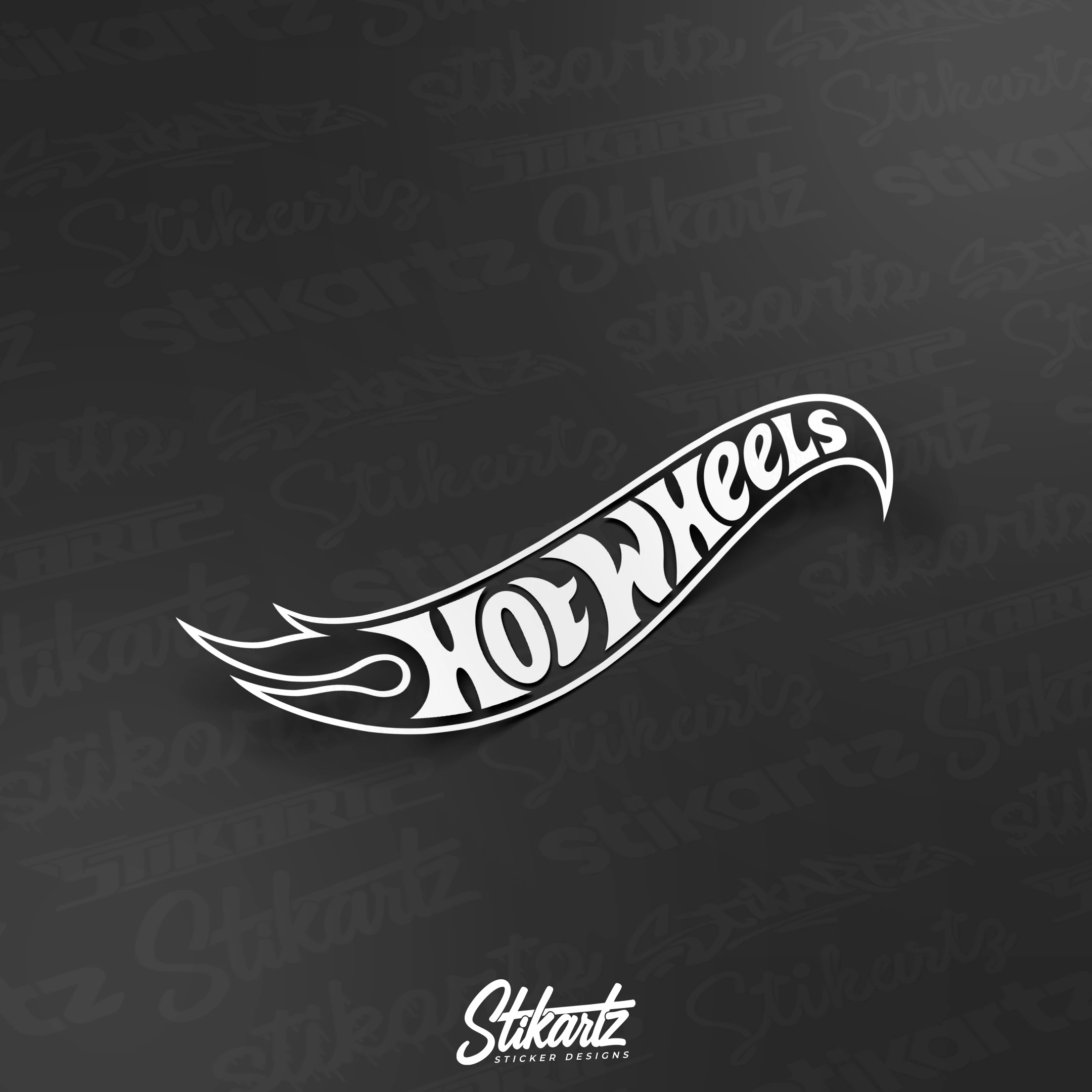 Hot Wheels Lined Sticker