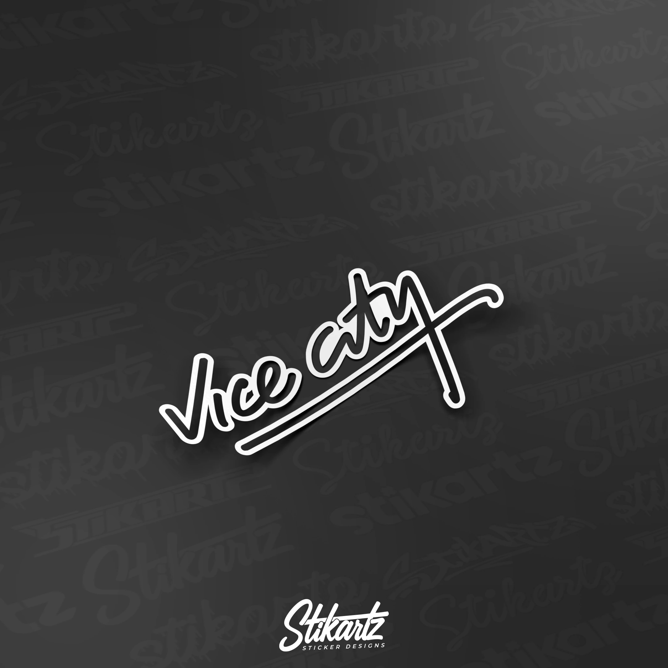 GTA Vice City Lined Sticker