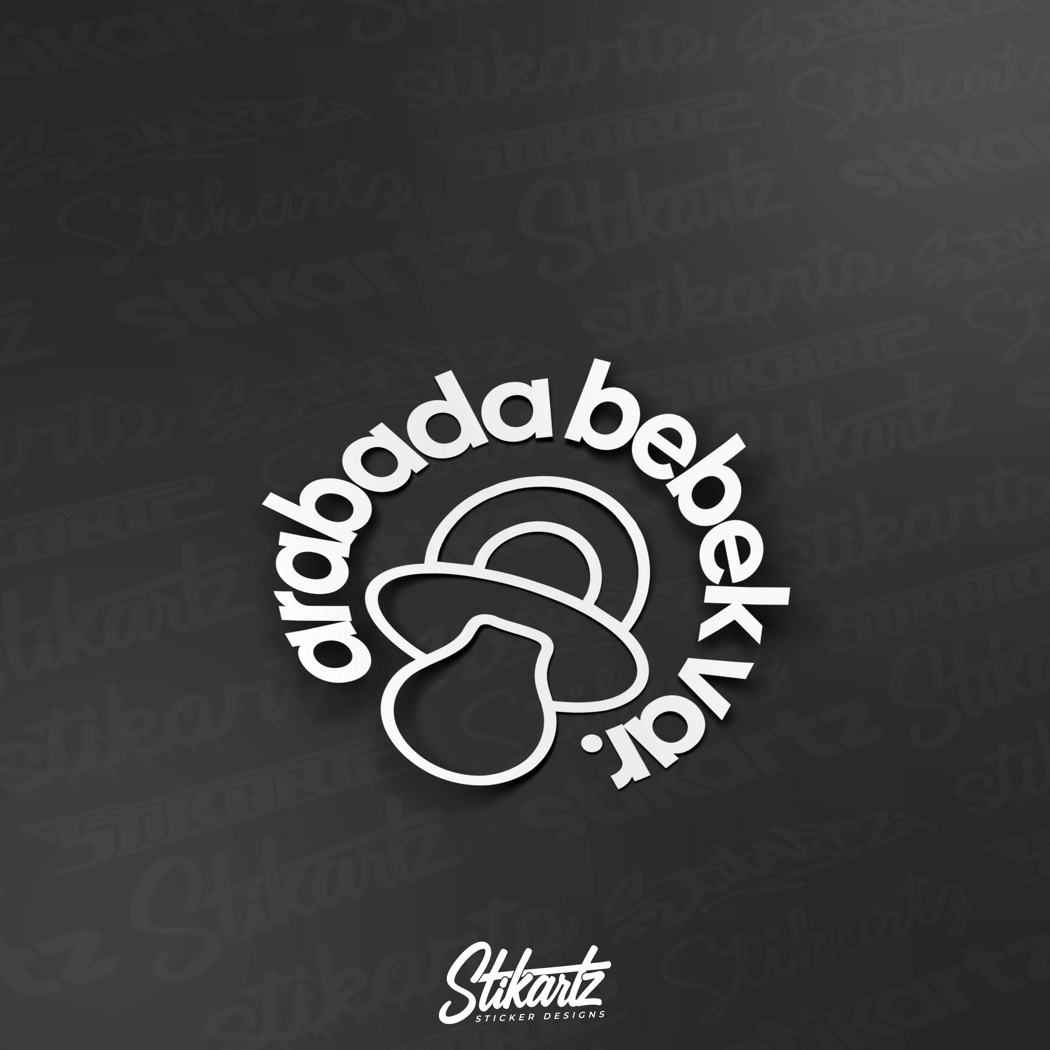 Arabada Bebek Var v2 Sticker