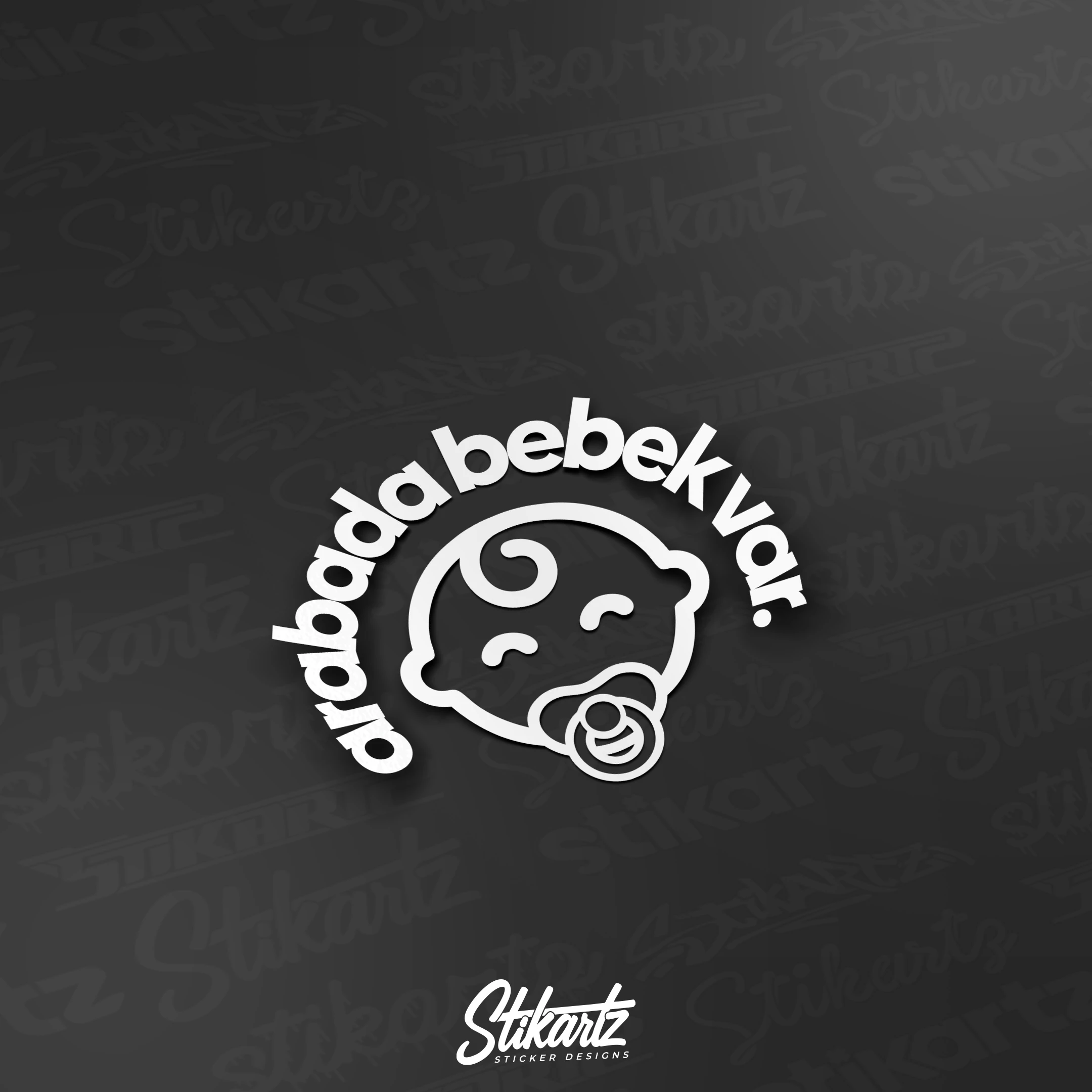 Arabada Bebek Var v3 Sticker