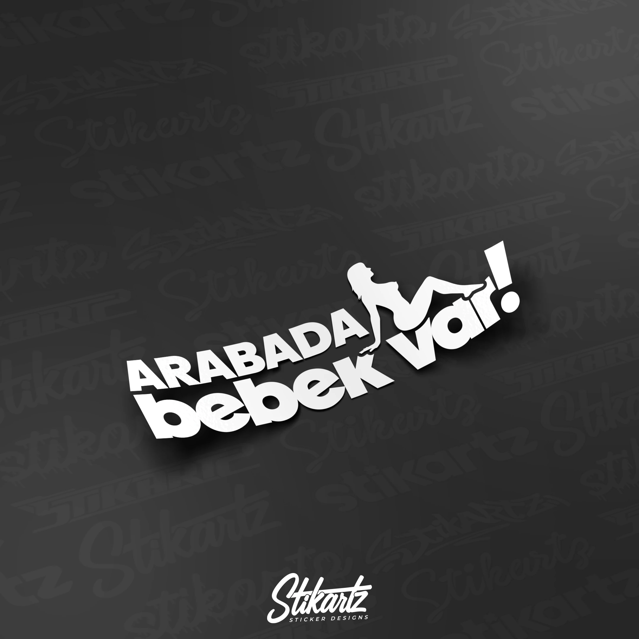 Arabada Bebek Var Sticker
