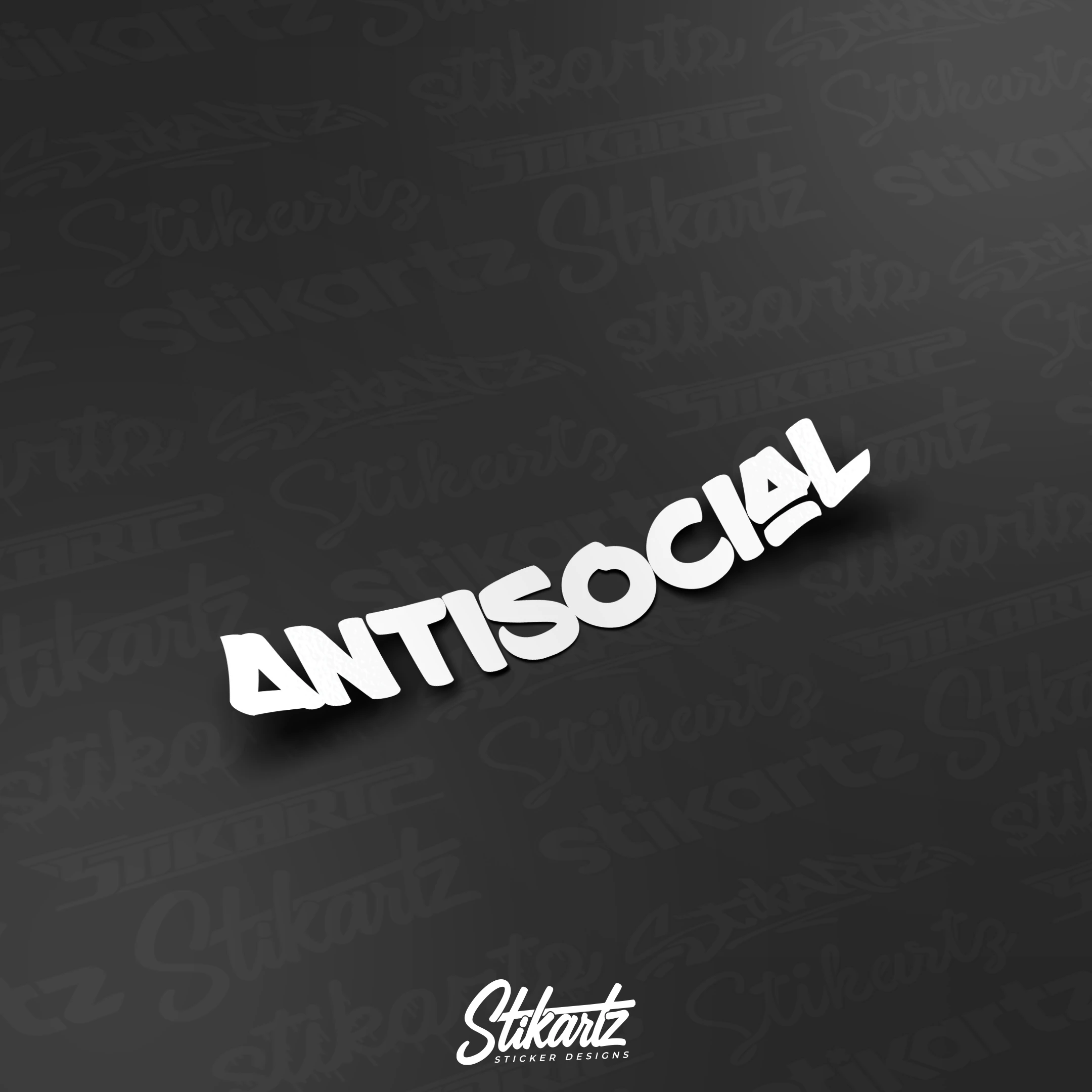 Antisocial Graffiti Sticker