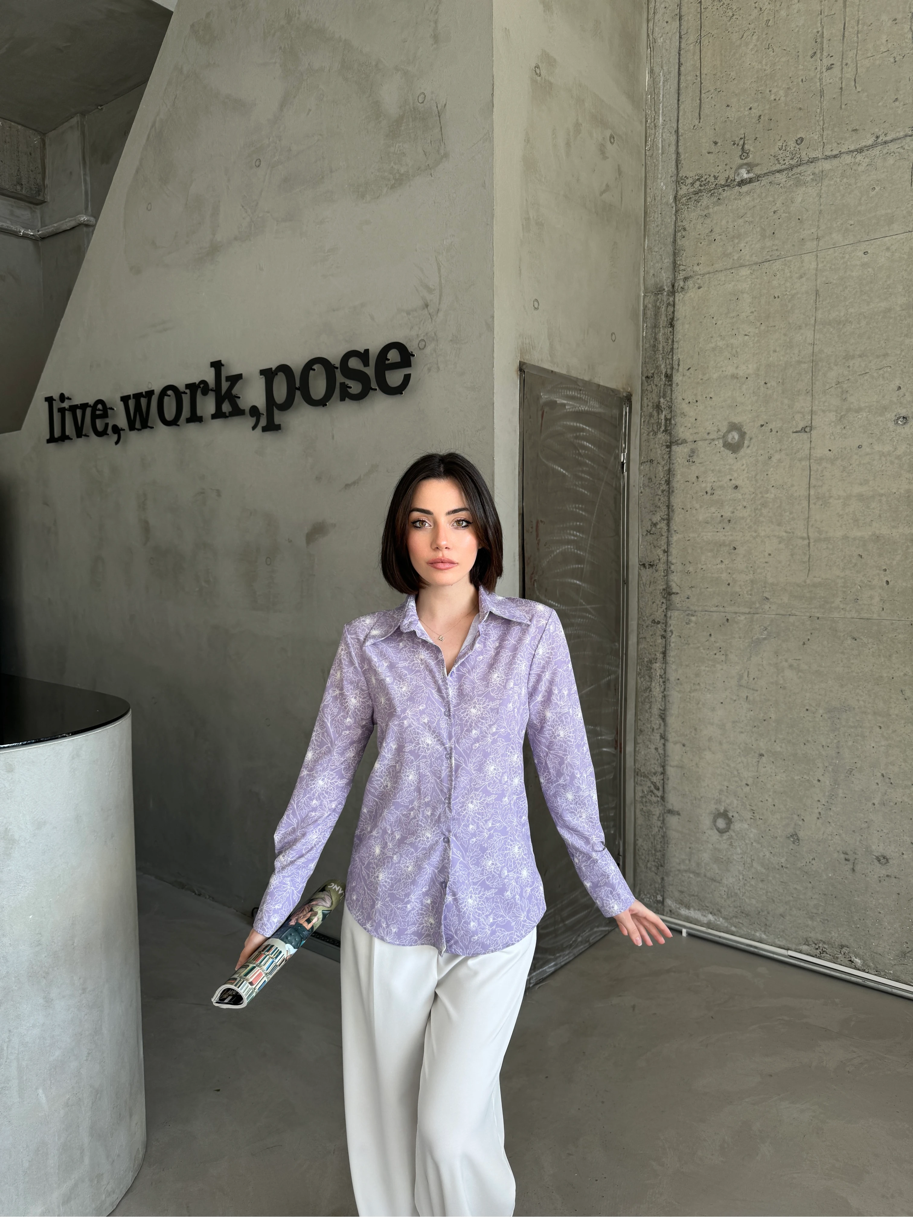 GALAKSİ DESEN GÖMLEK