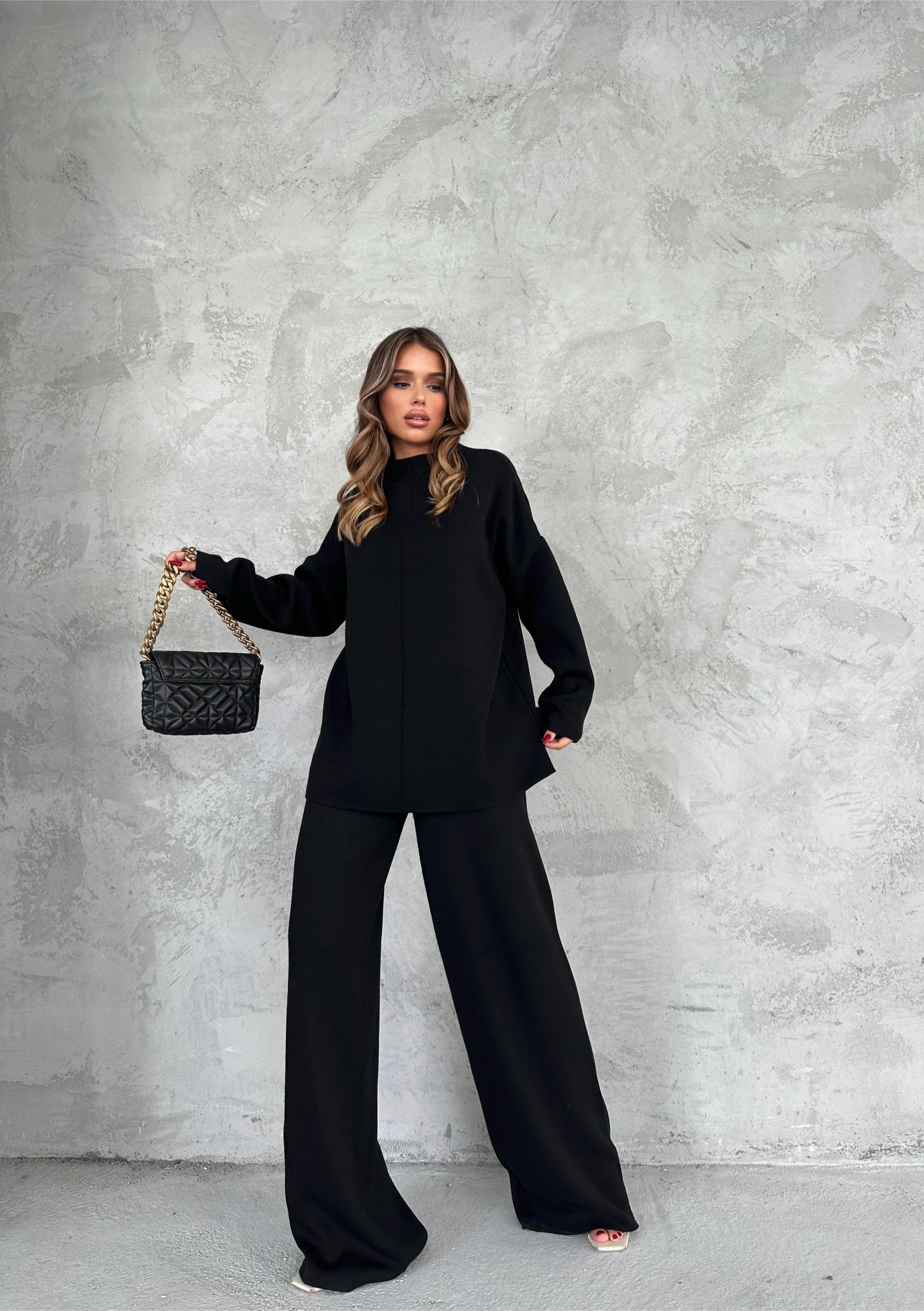 Sade İnterlok Takım - Siyah