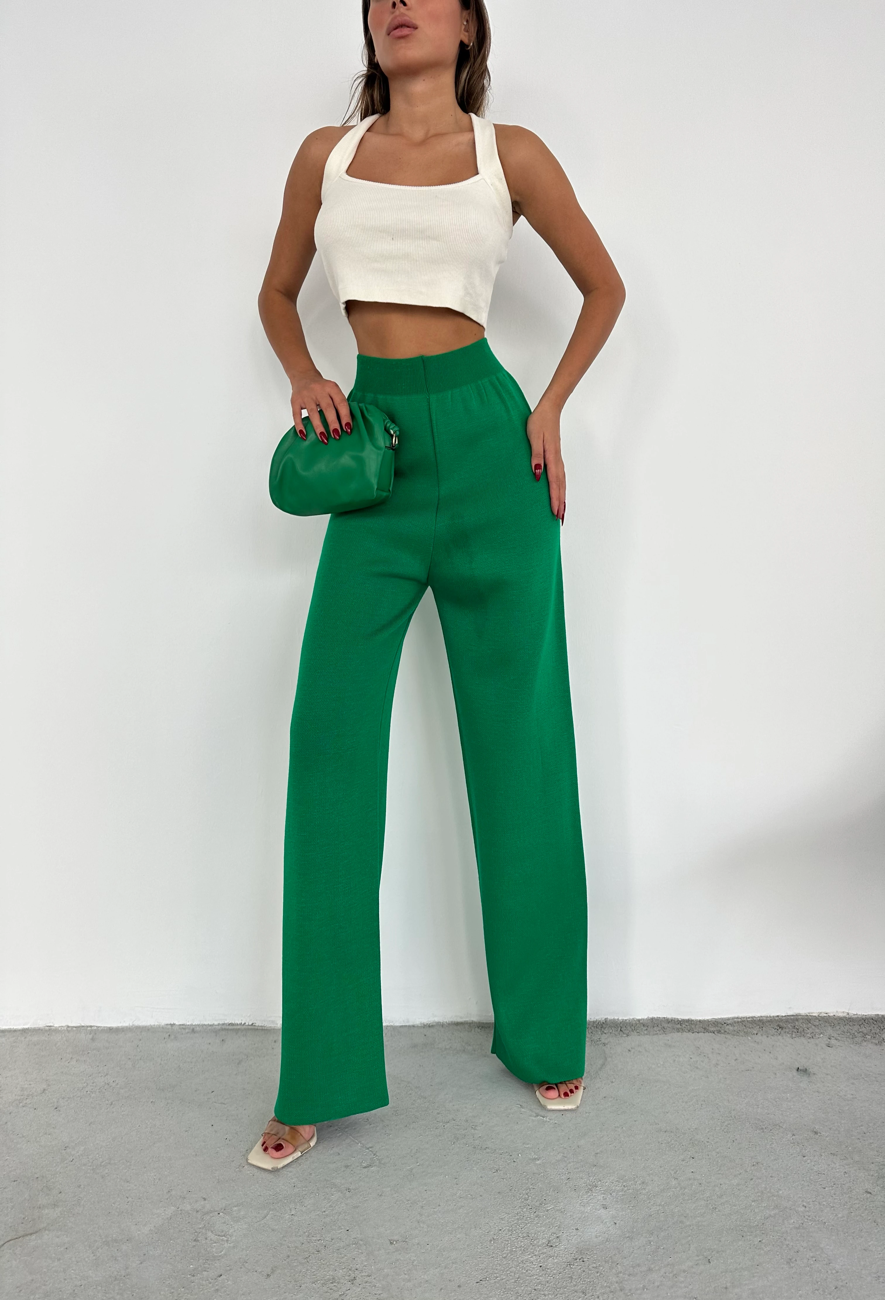 THREADLESS PLAIN BASIC PANTS - Benetton