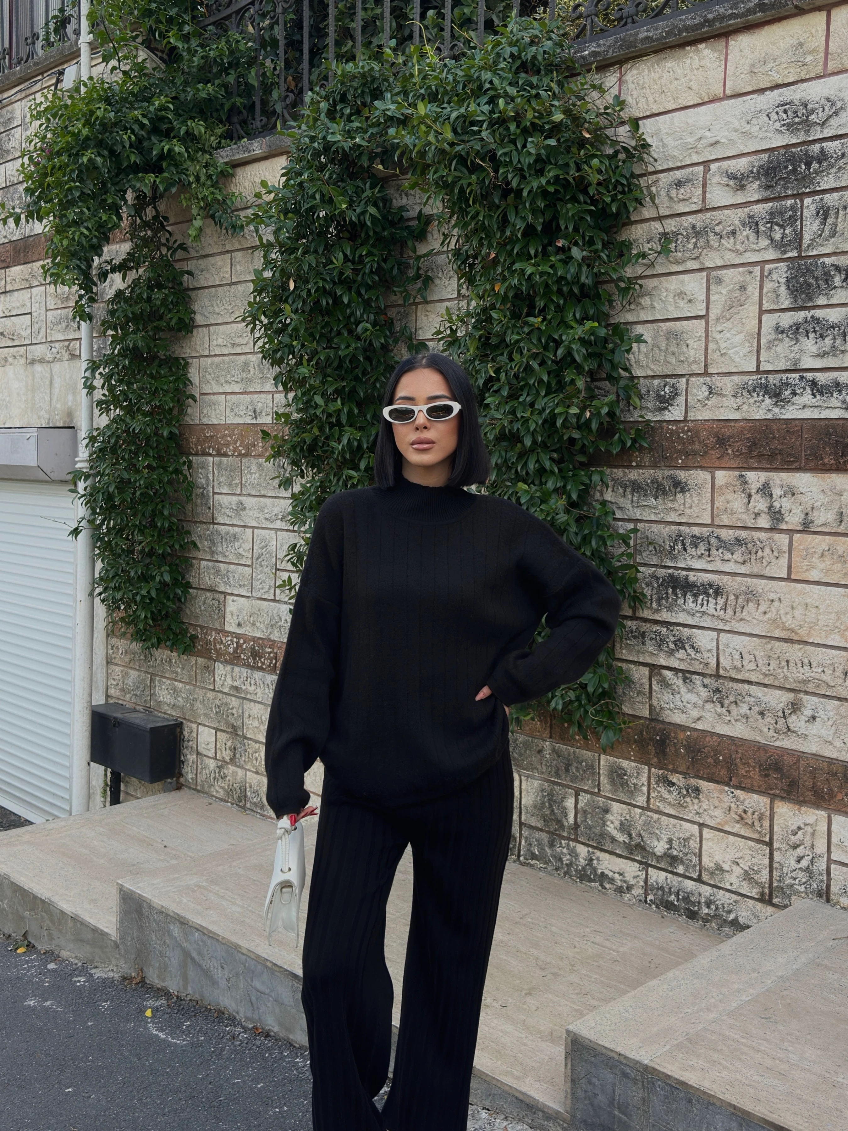 ŞERİT DEAY KAPŞONLU TAKIM - Siyah