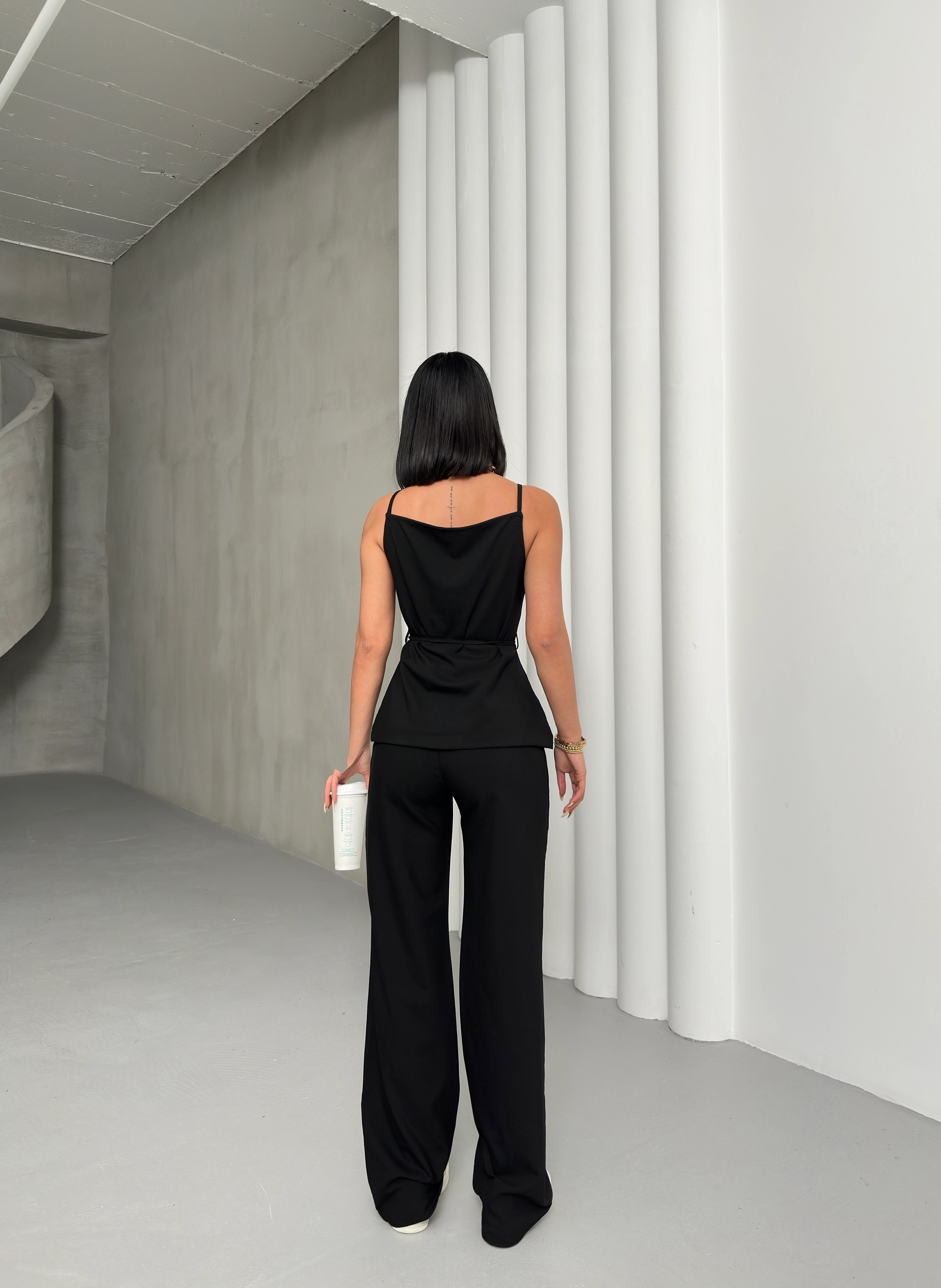 BİYE KEMERLİ ASKILI TAKIM - Lacivert