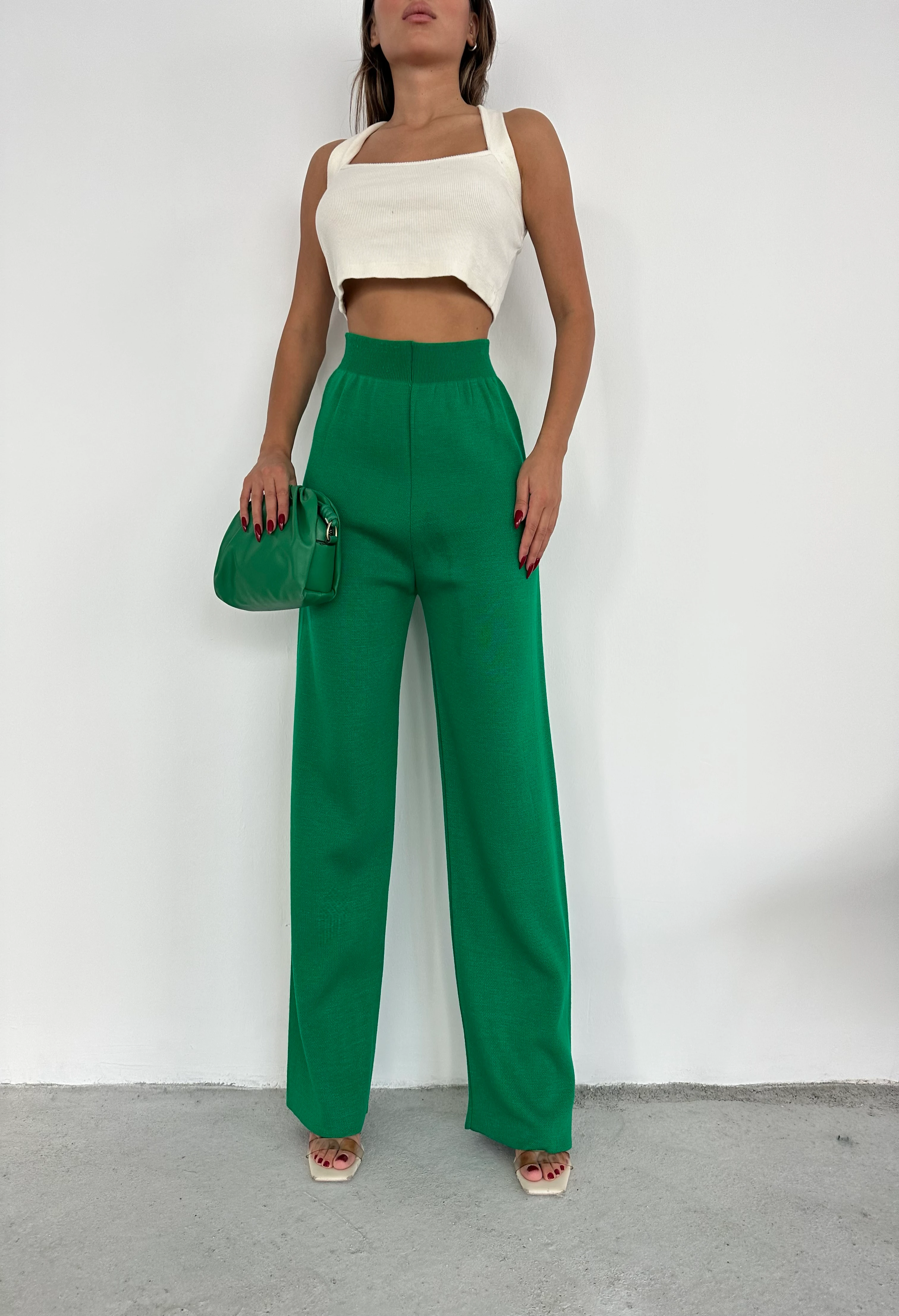 THREADLESS PLAIN BASIC PANTS - Benetton