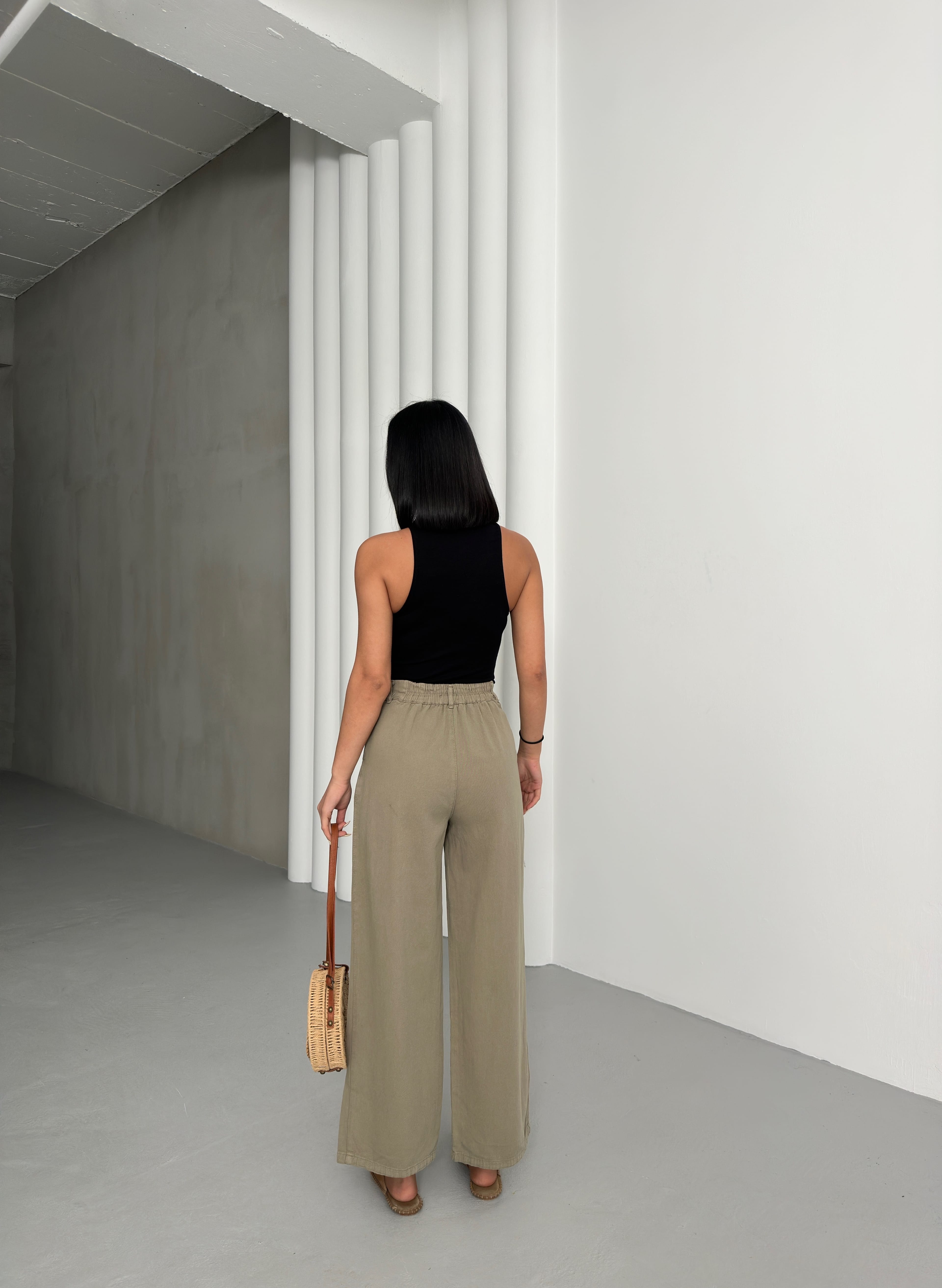 SADE GABARDİN PANTOLON - Haki