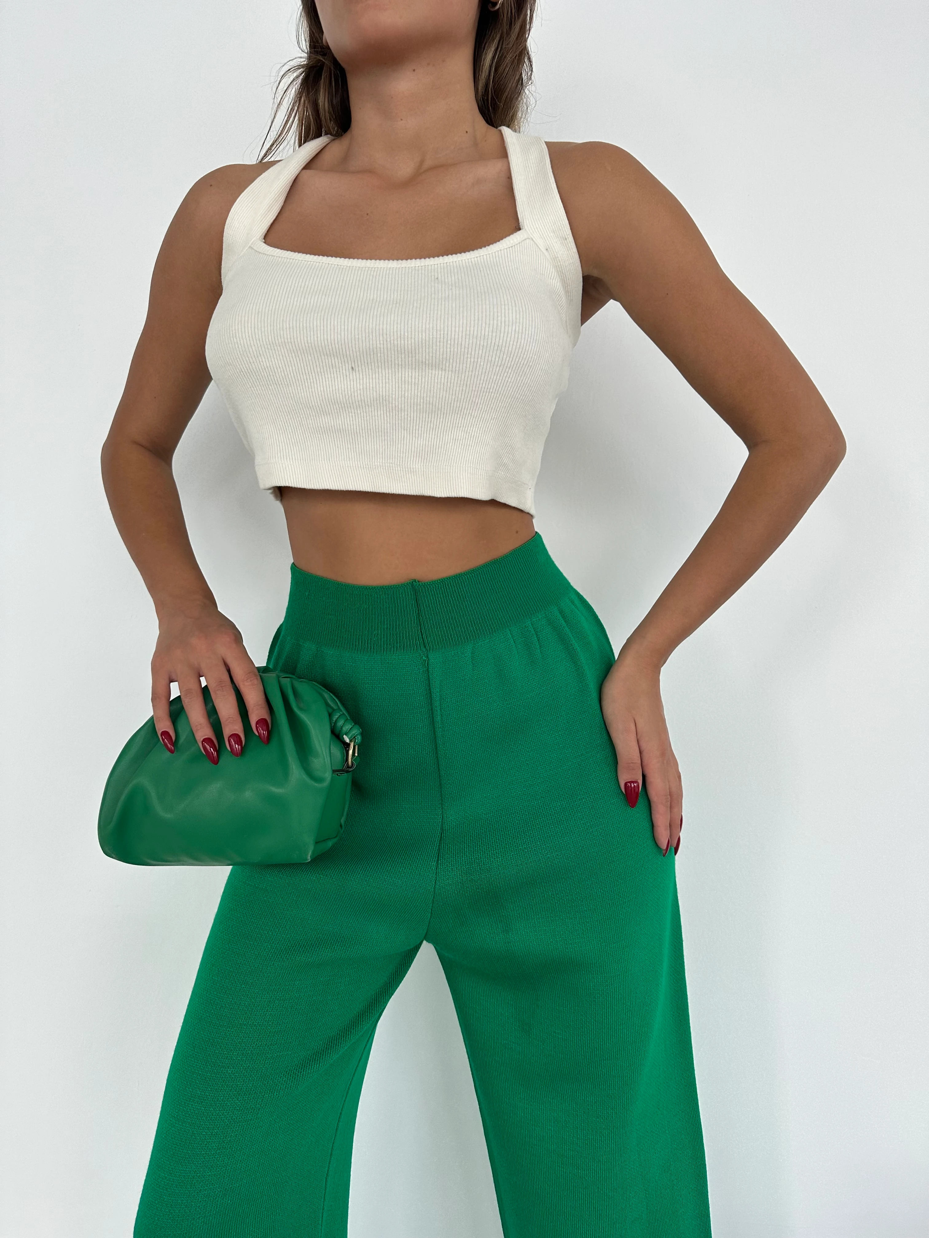 THREADLESS PLAIN BASIC PANTS - Benetton