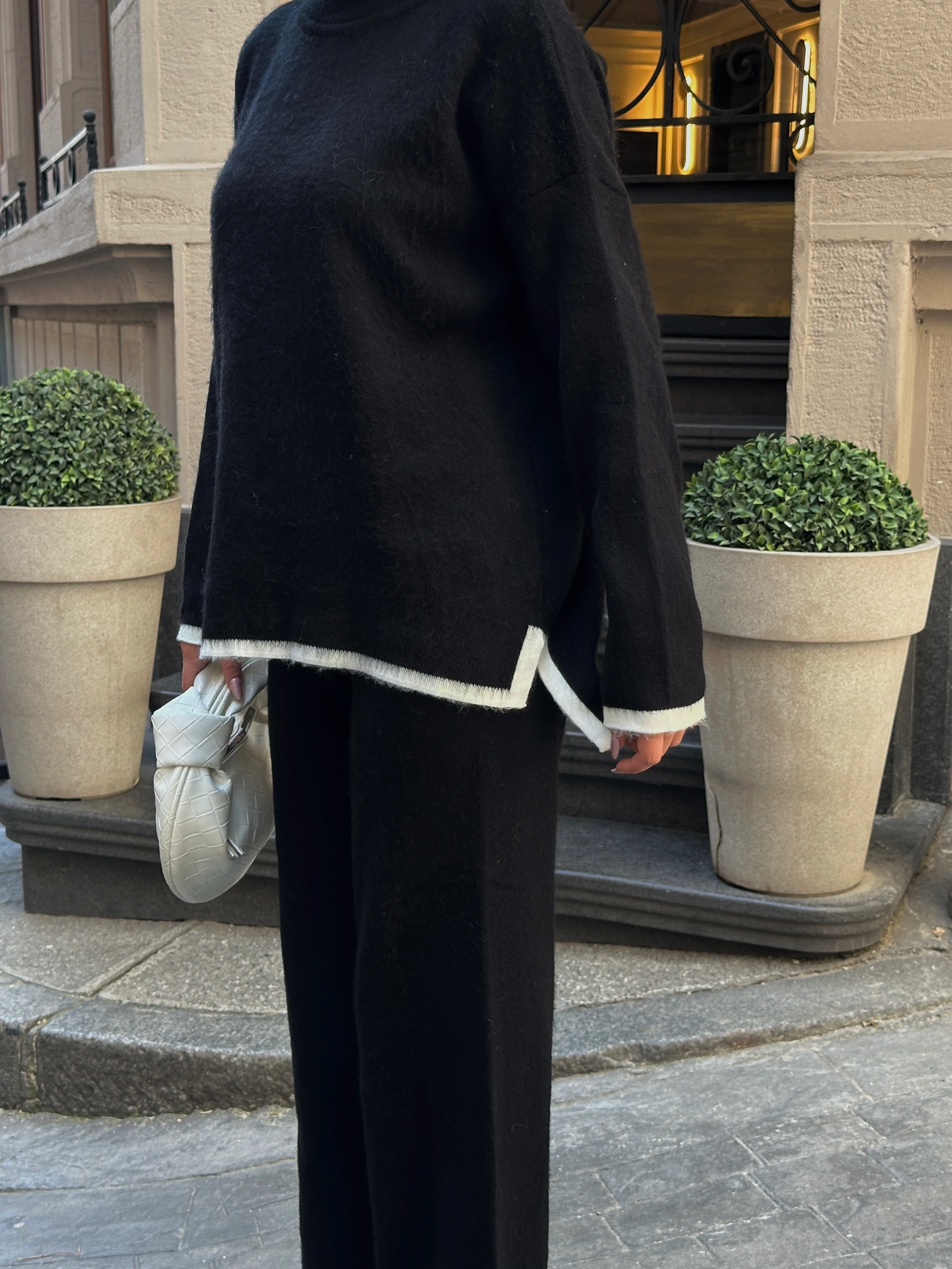 YIKAMALI YIRTMAÇLI TAKIM - Siyah