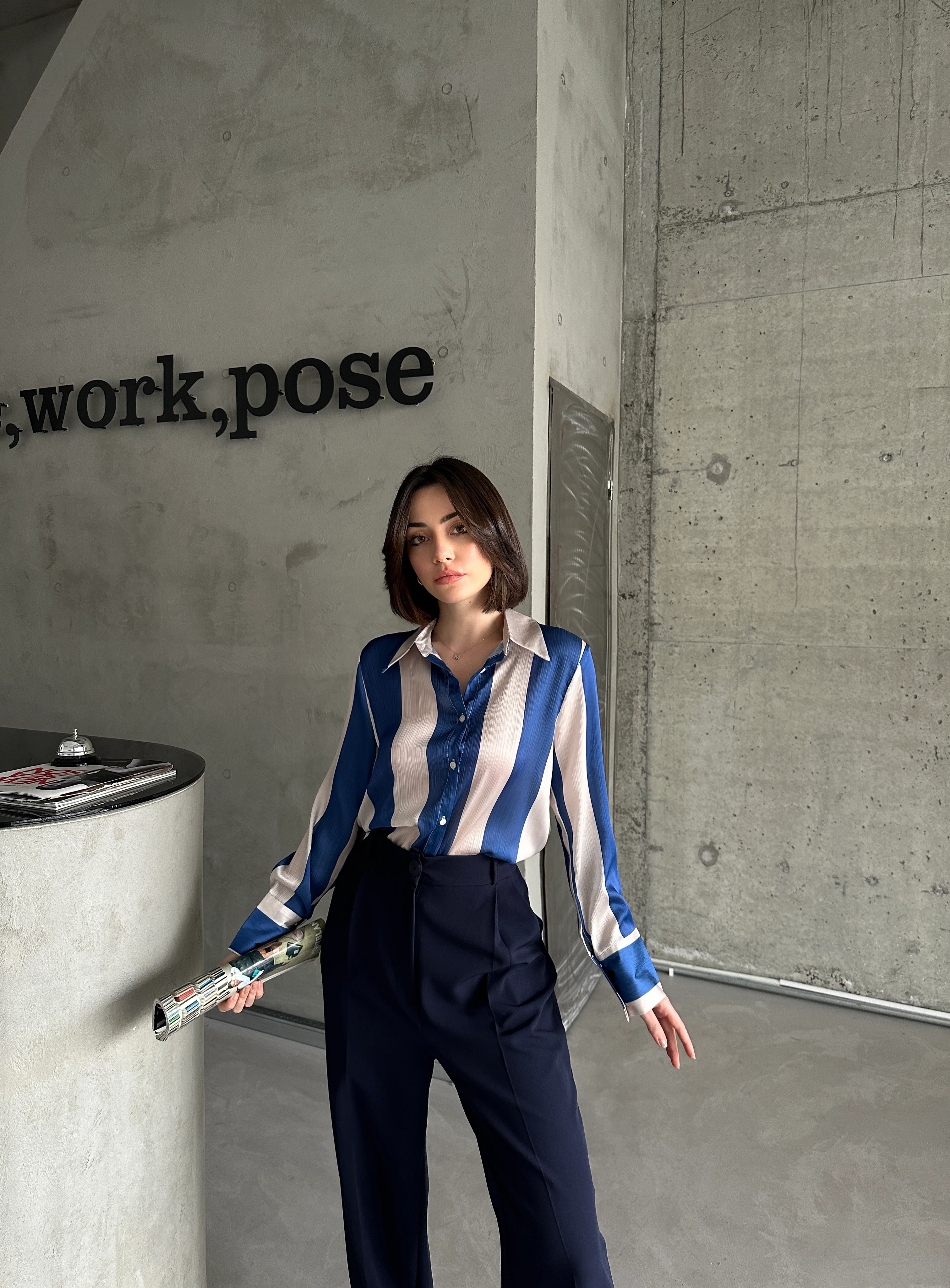 ŞERİT DESEN GÖMLEK