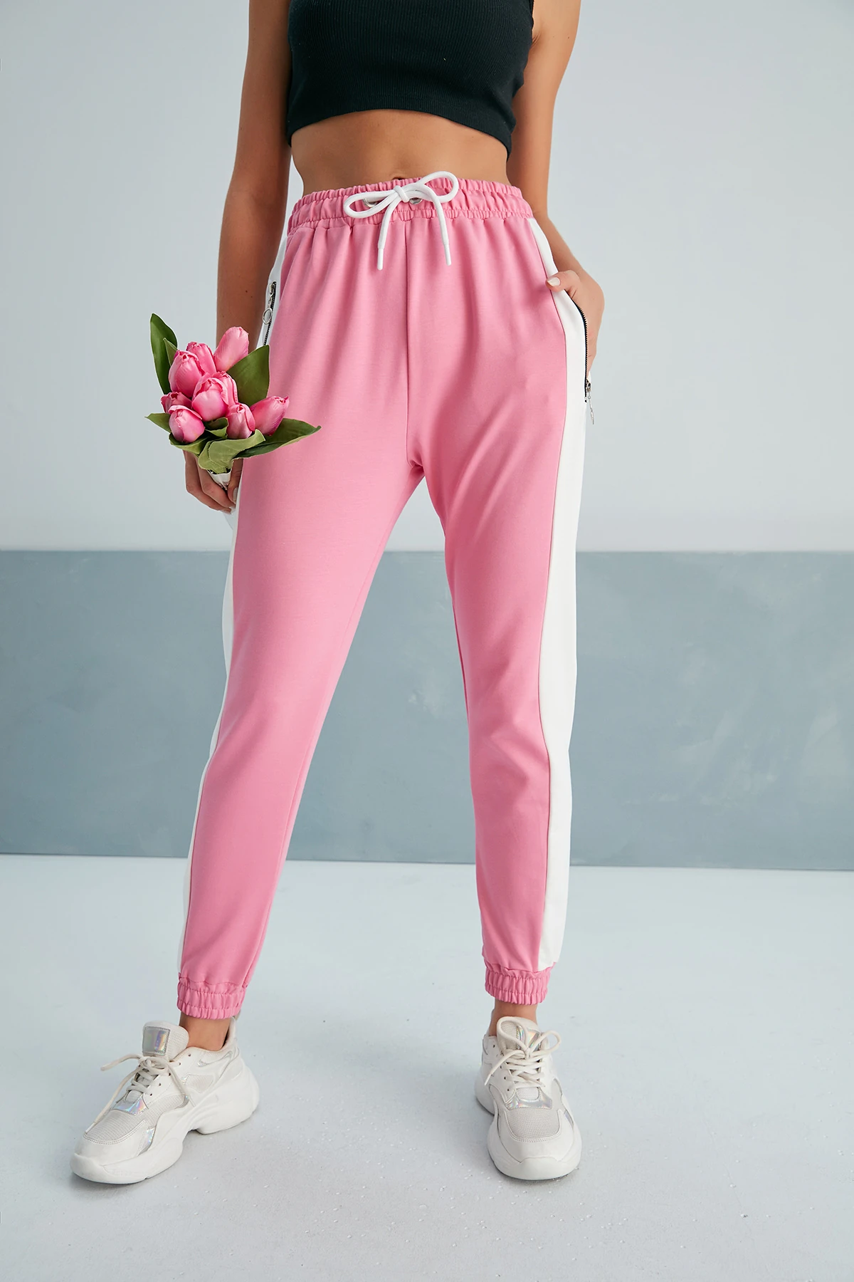 FERMUARLI EŞOFMAN ALTI - Pembe