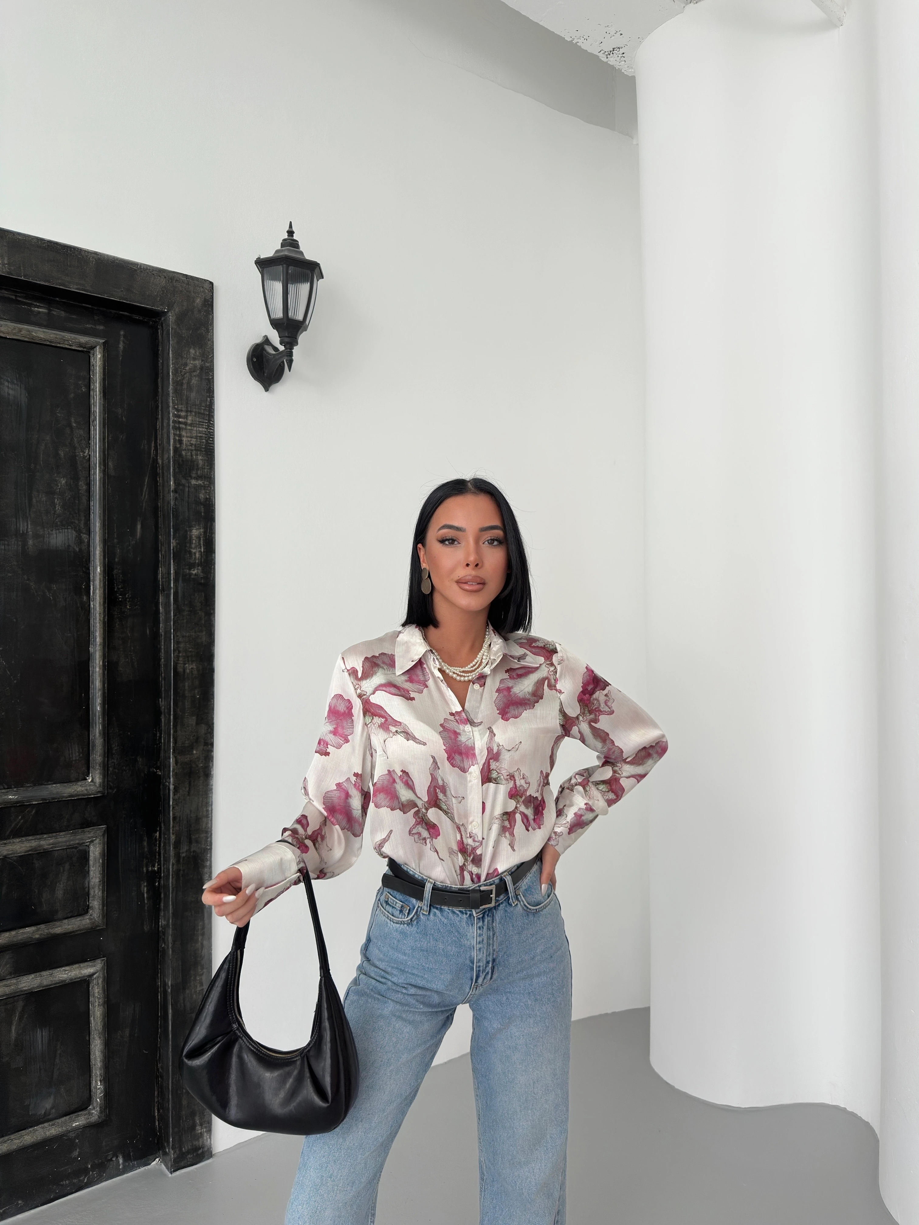 YAPRAK DESEN YORYO GÖMLEK