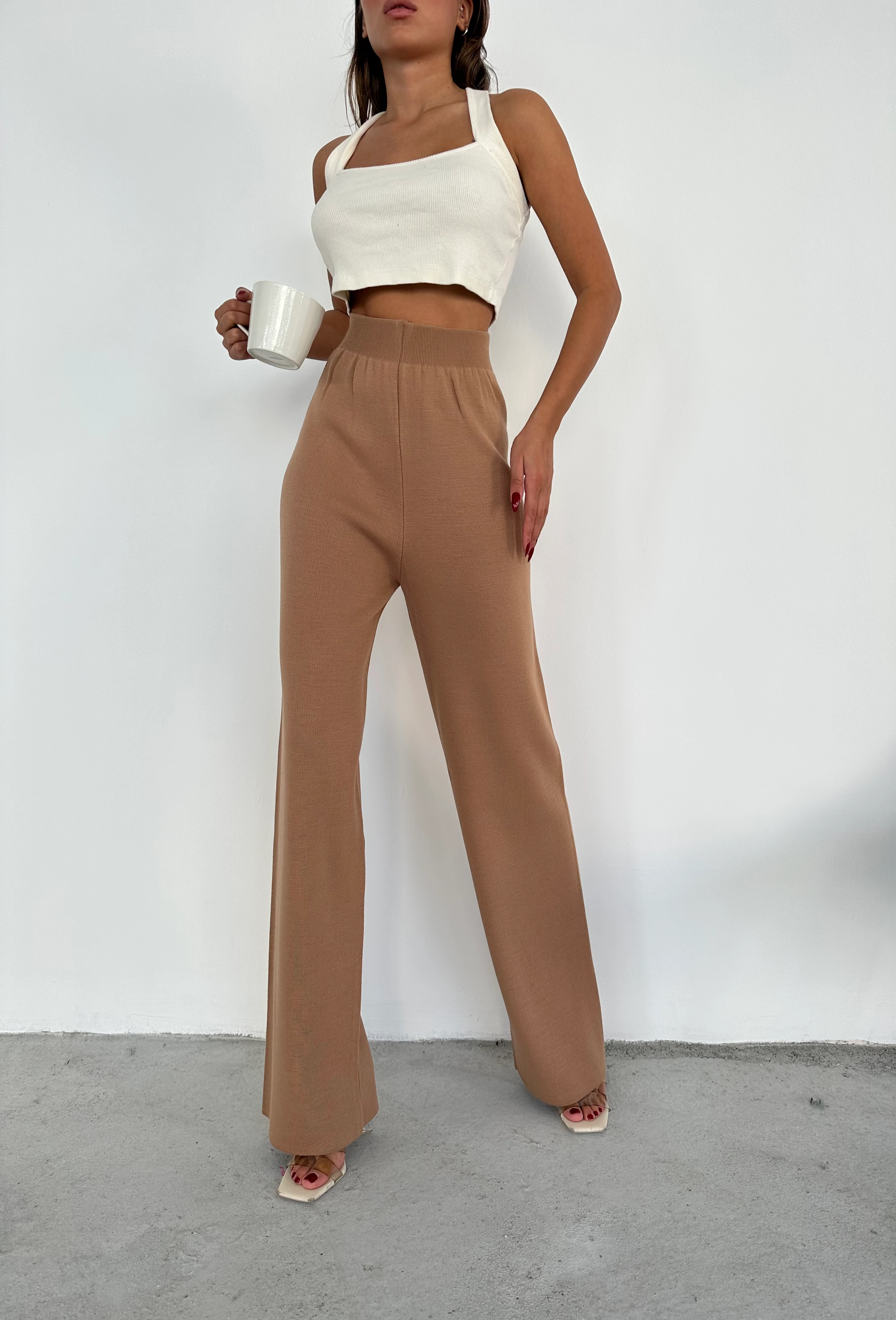 İPSİZ SADE BASİC PANTOLON - Karamel