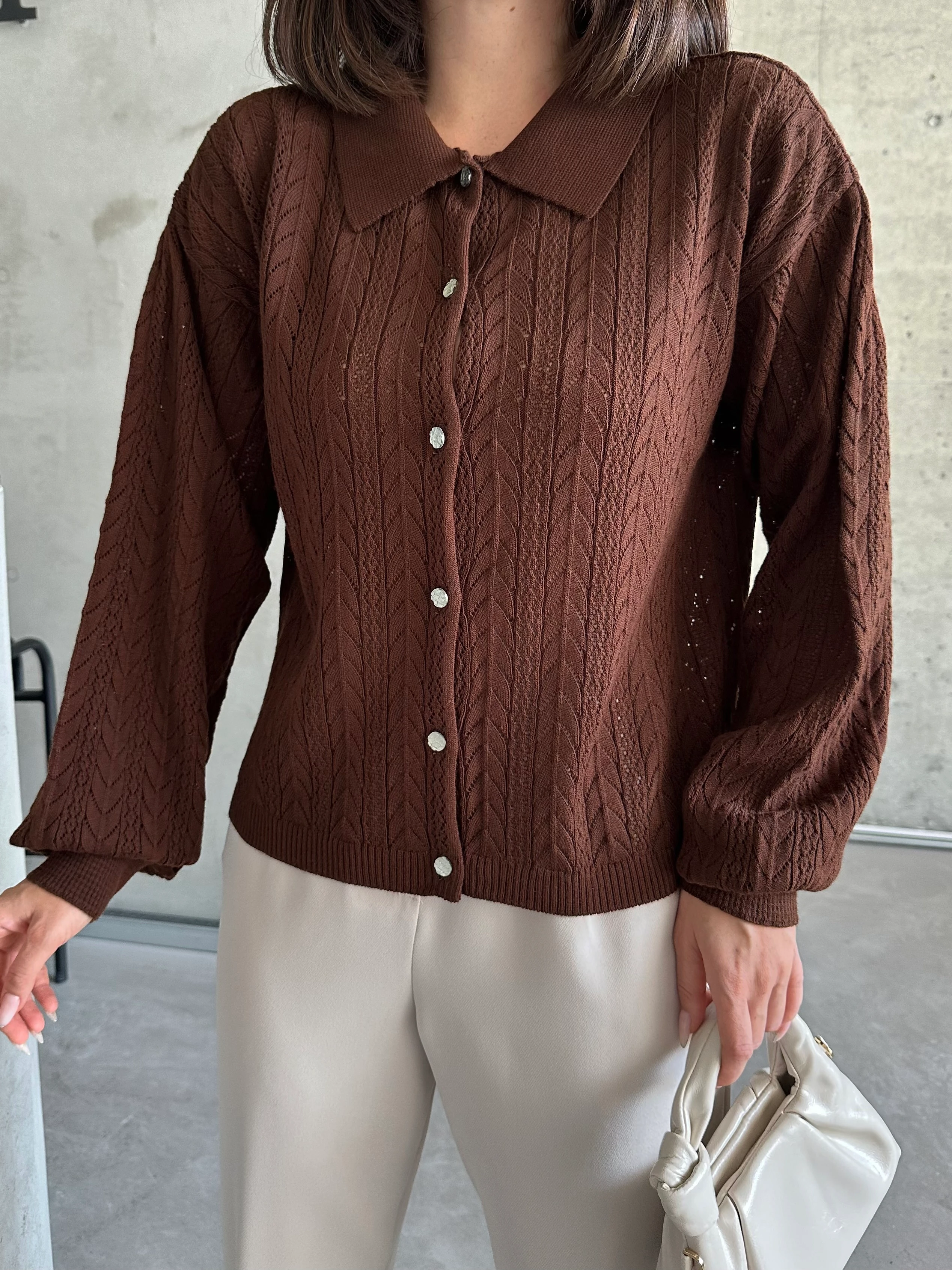 OK DESEN DÜĞMELİ KAZAK