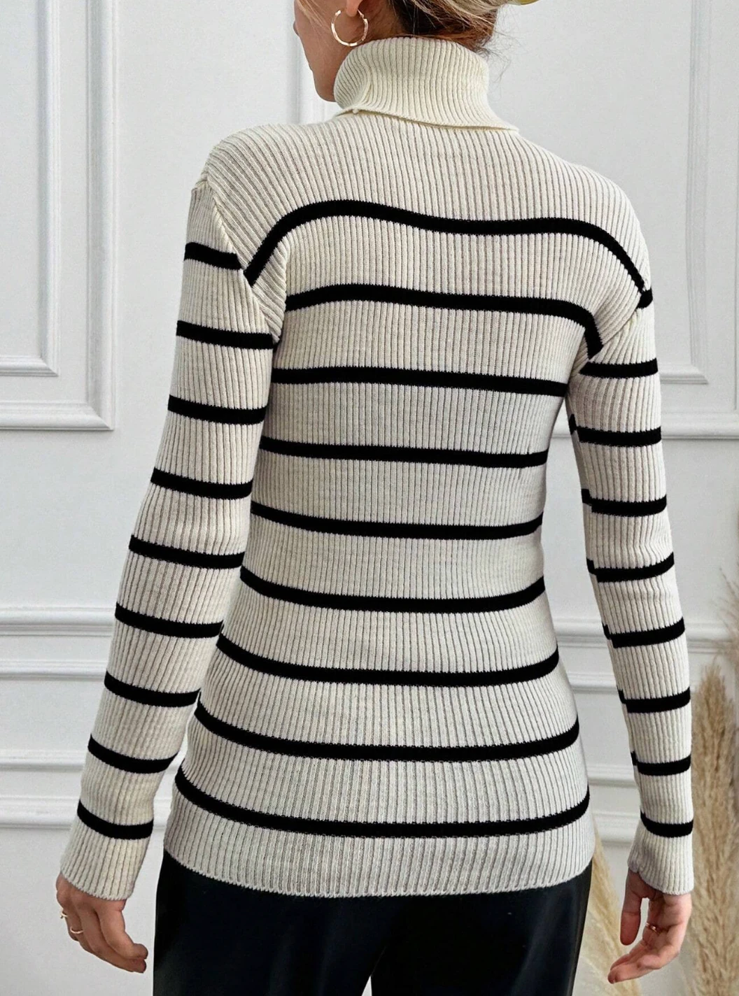 ÇİZGİLİ BOĞAZLI BADİ - Kahve