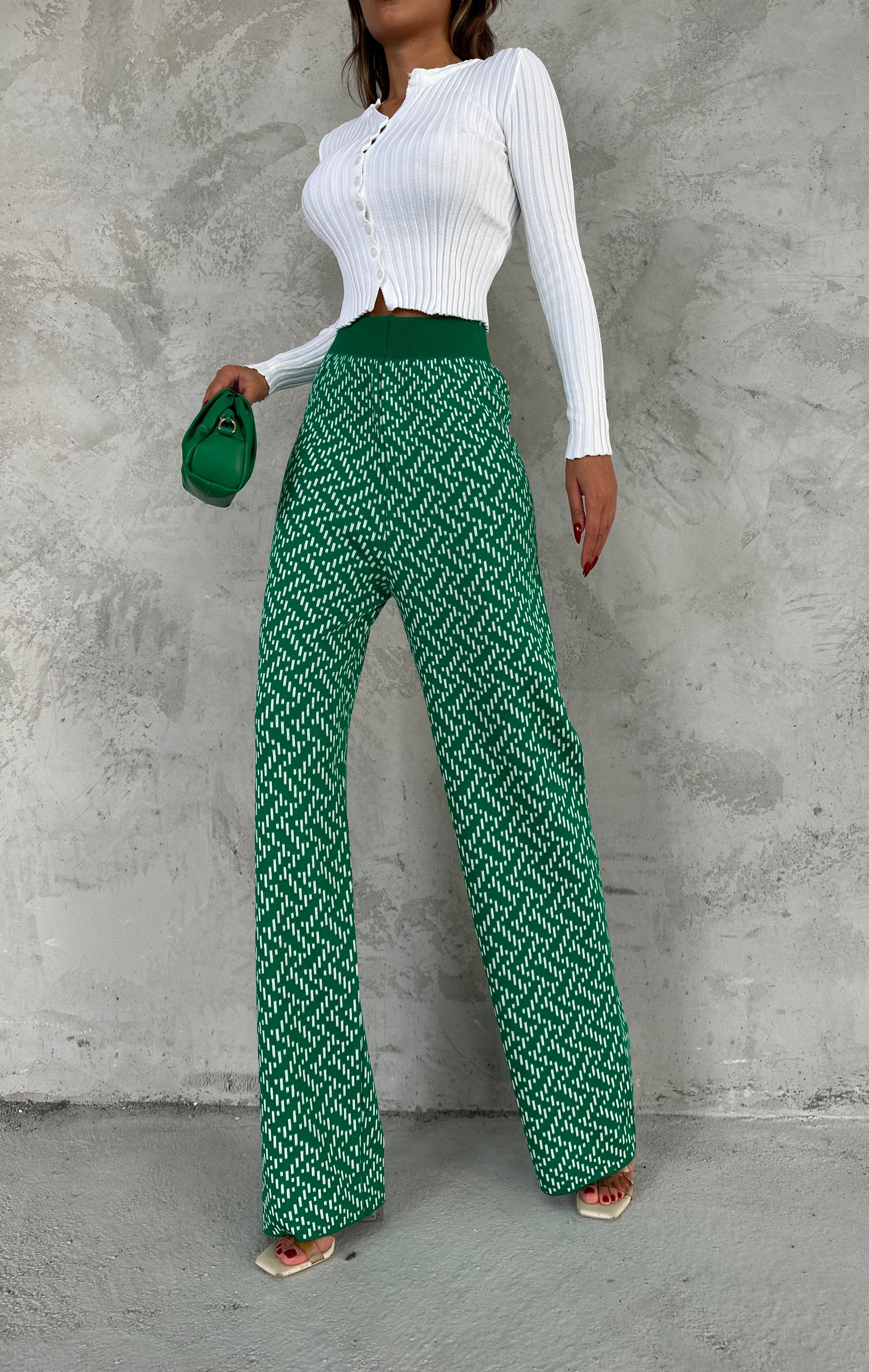 PETEK DESEN PANTOLON - Benetton