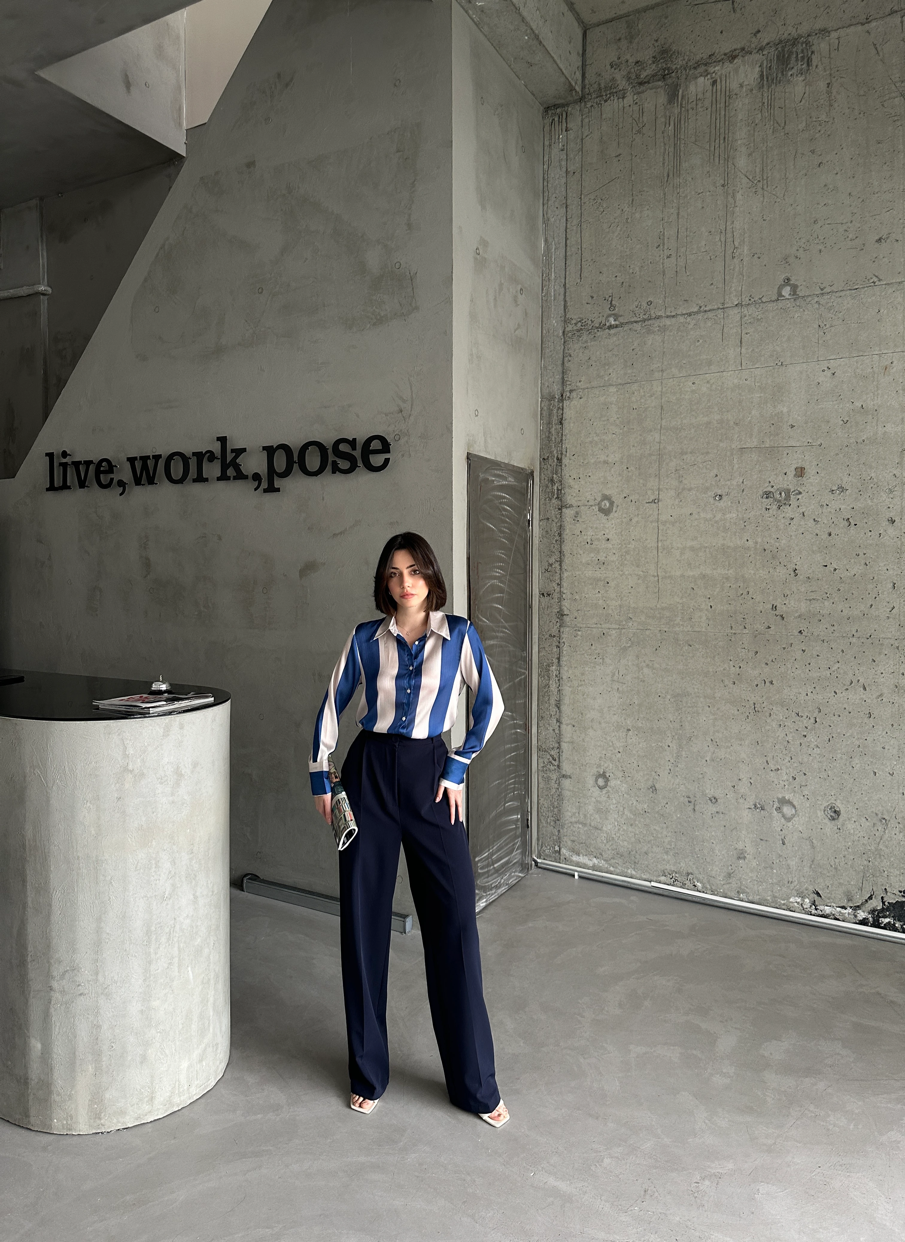 ŞERİT DESEN GÖMLEK