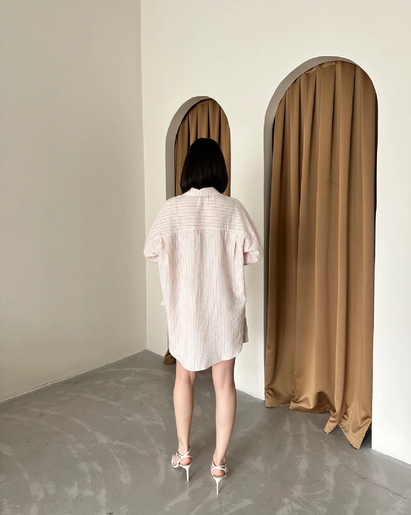 WAFFLE İNCE ÇİZGİ GÖMLEK