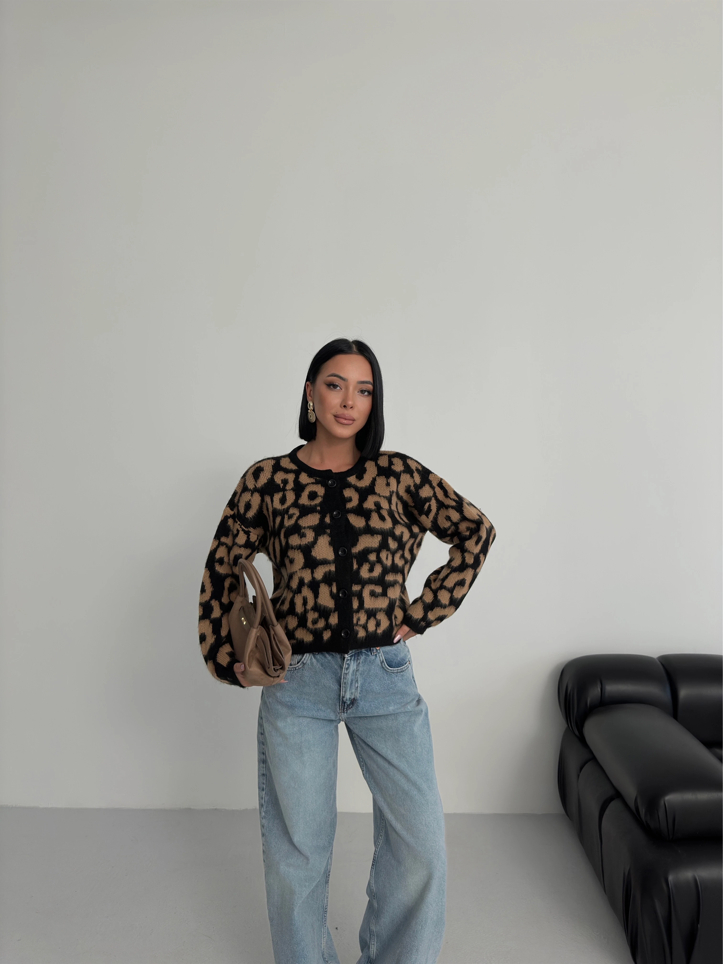 İNTERSİYE DESENLİ HIRKA