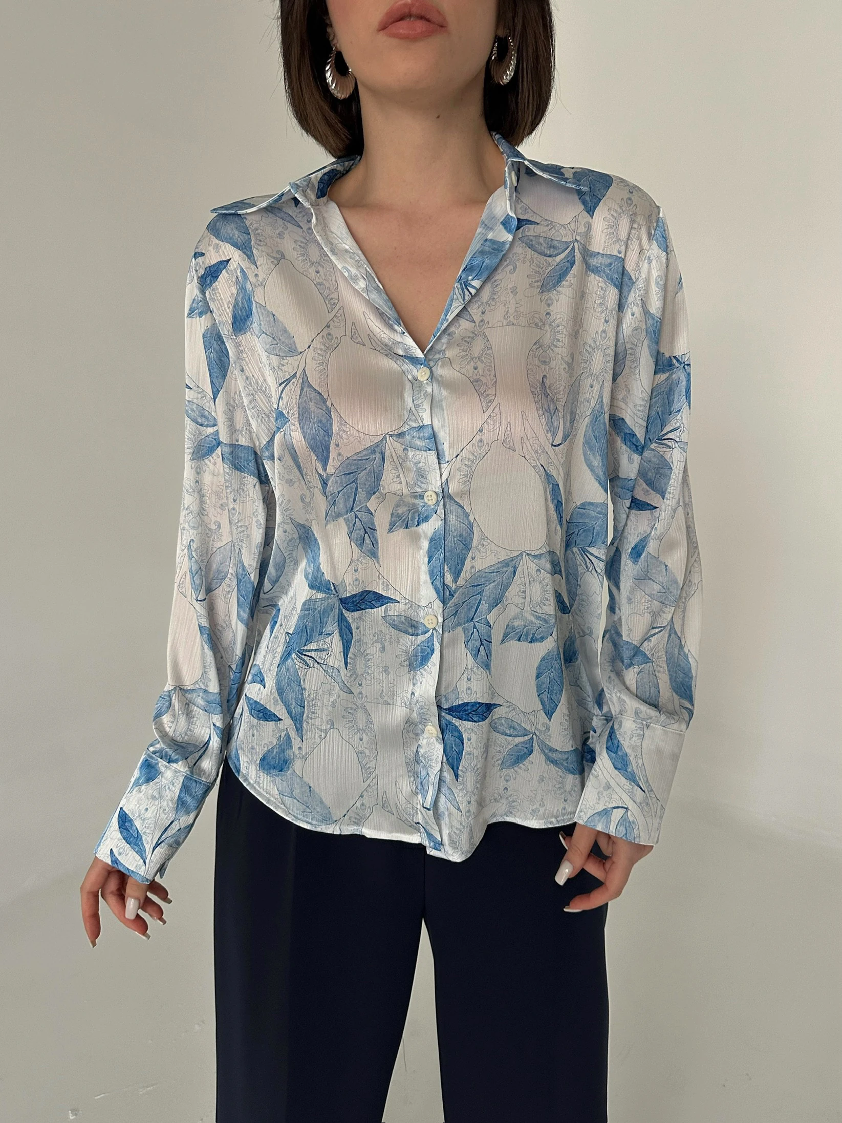 ISIRGAN OTU YORYO SATEN GÖMLEK