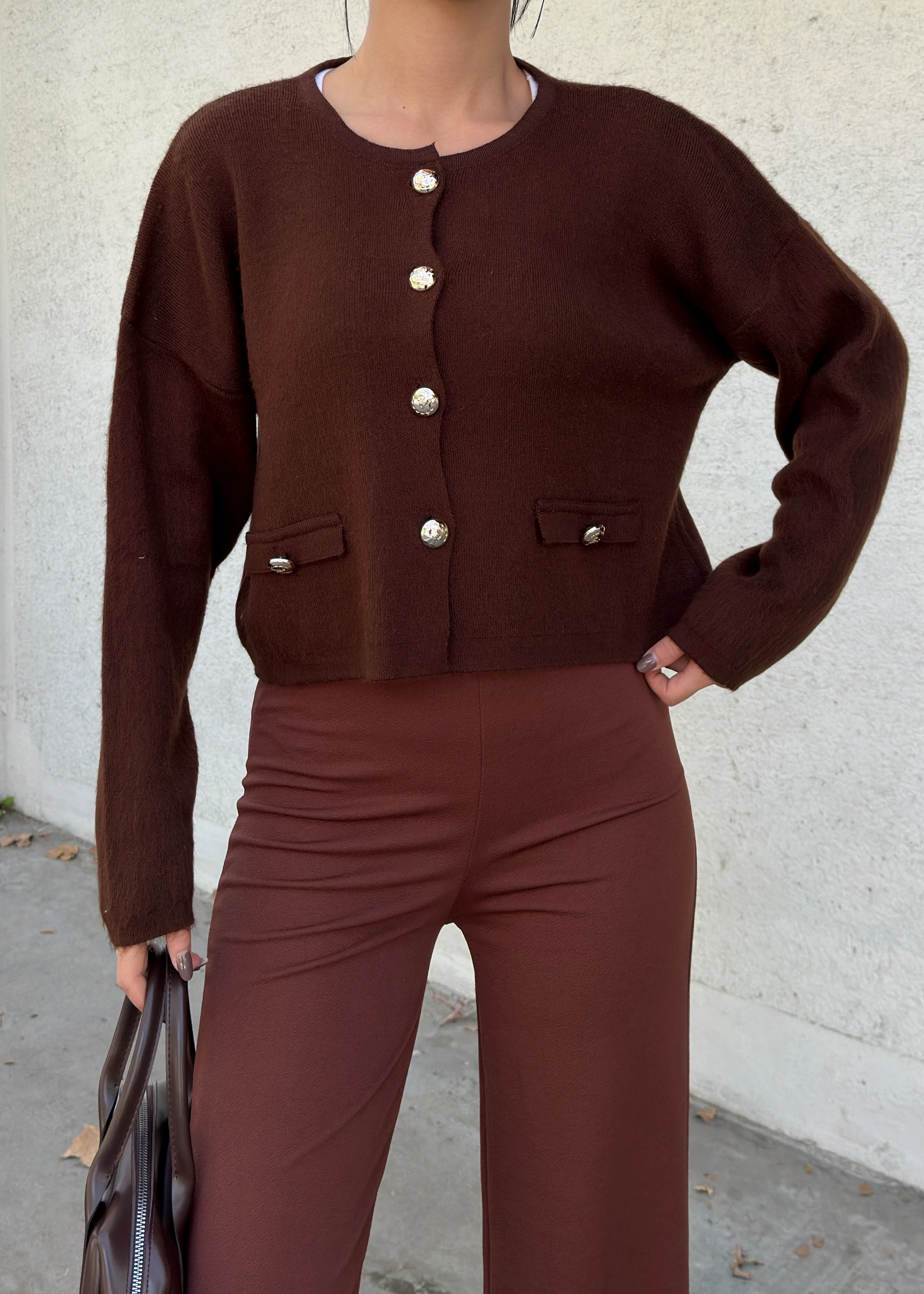 BUYUK DUGMELI HIRKA - Kahve