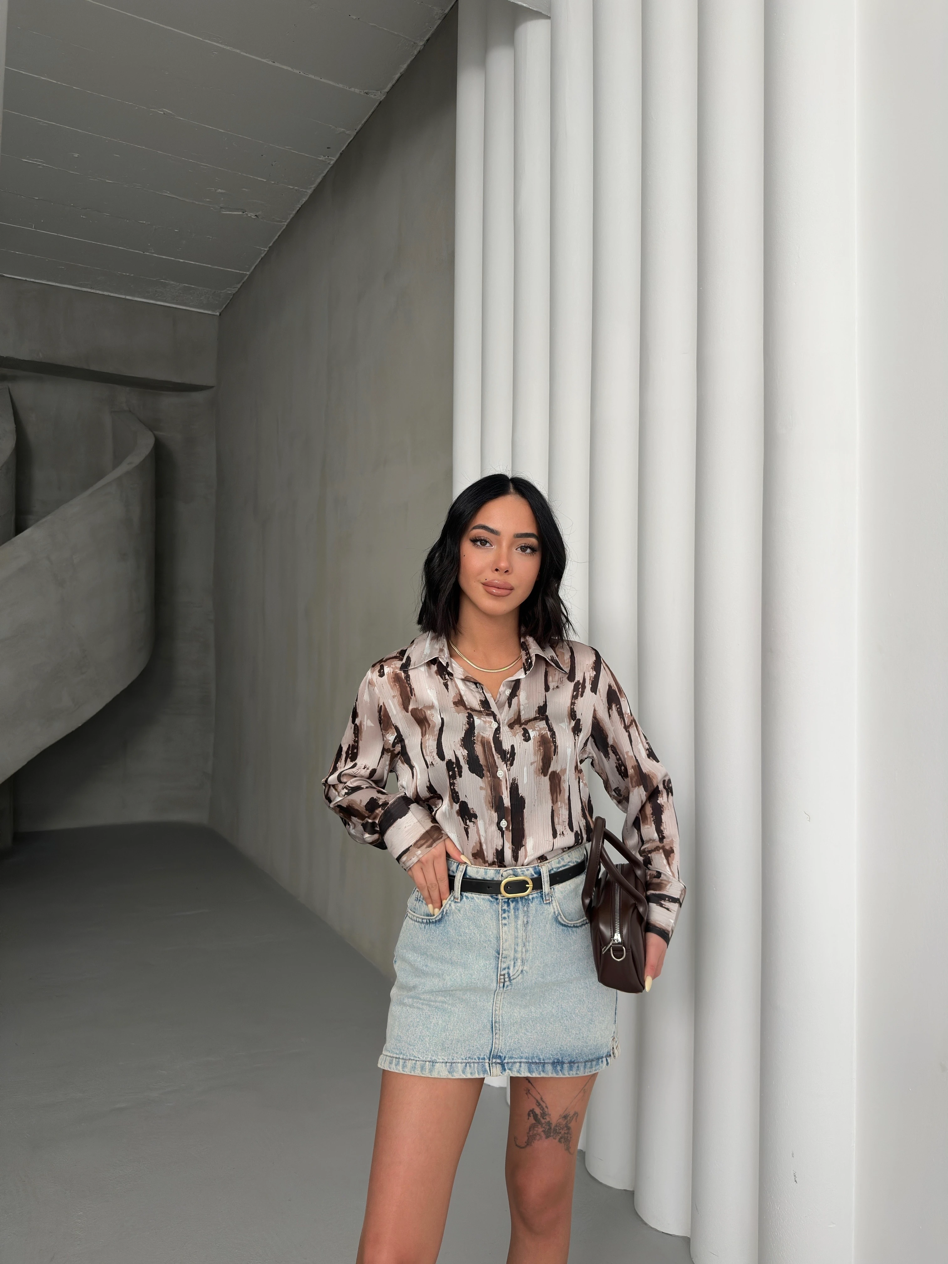 VAN GOGH DESEN GÖMLEK