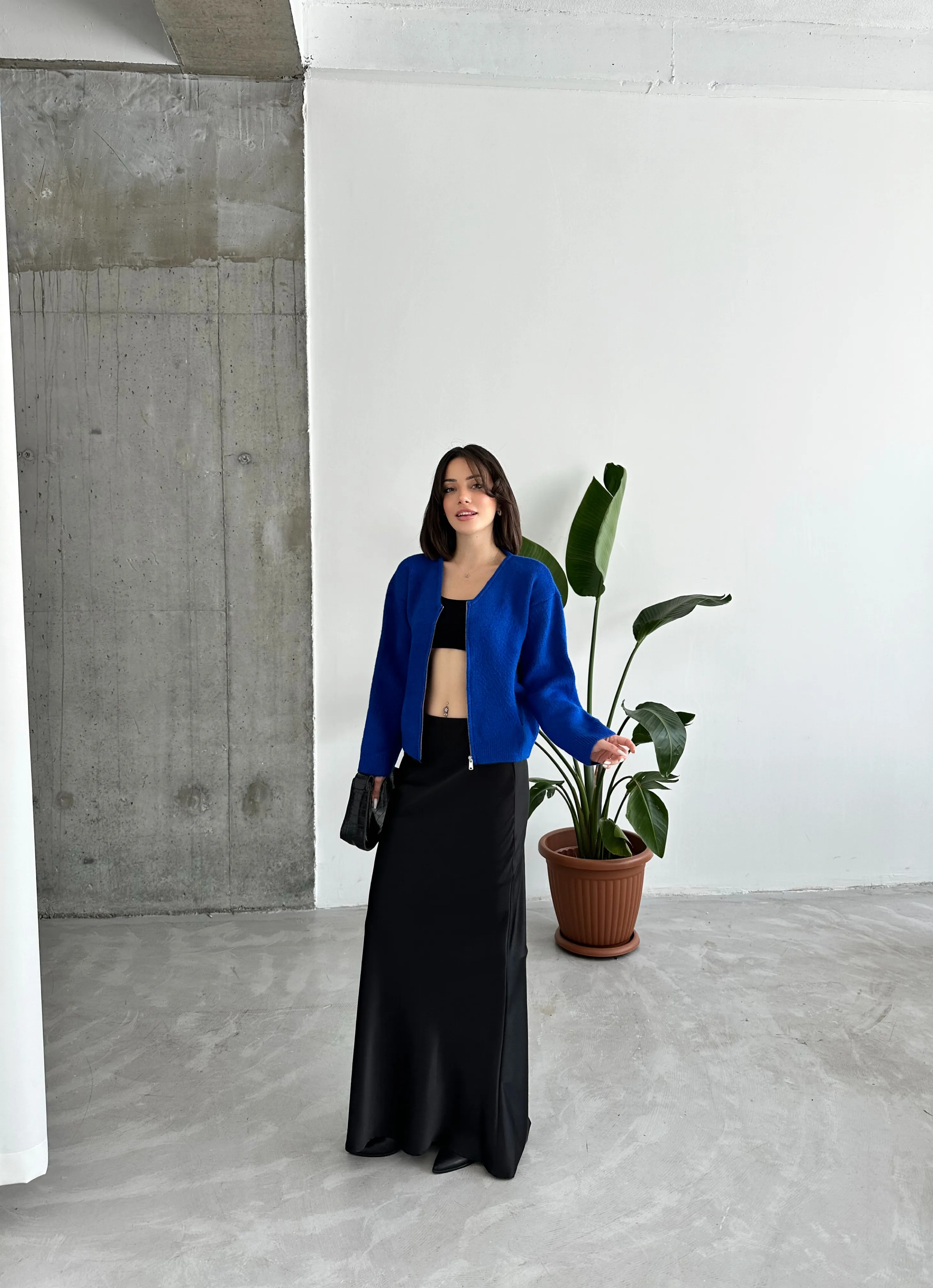 FERMUARLI ŞARDONLU KAZAK