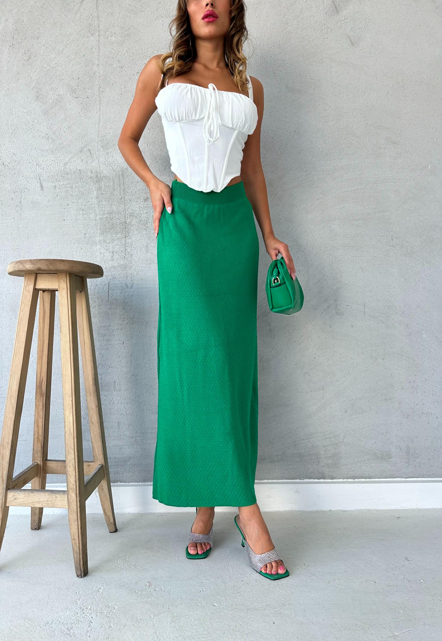 ÖRGÜ DETAY ETEK - Benetton