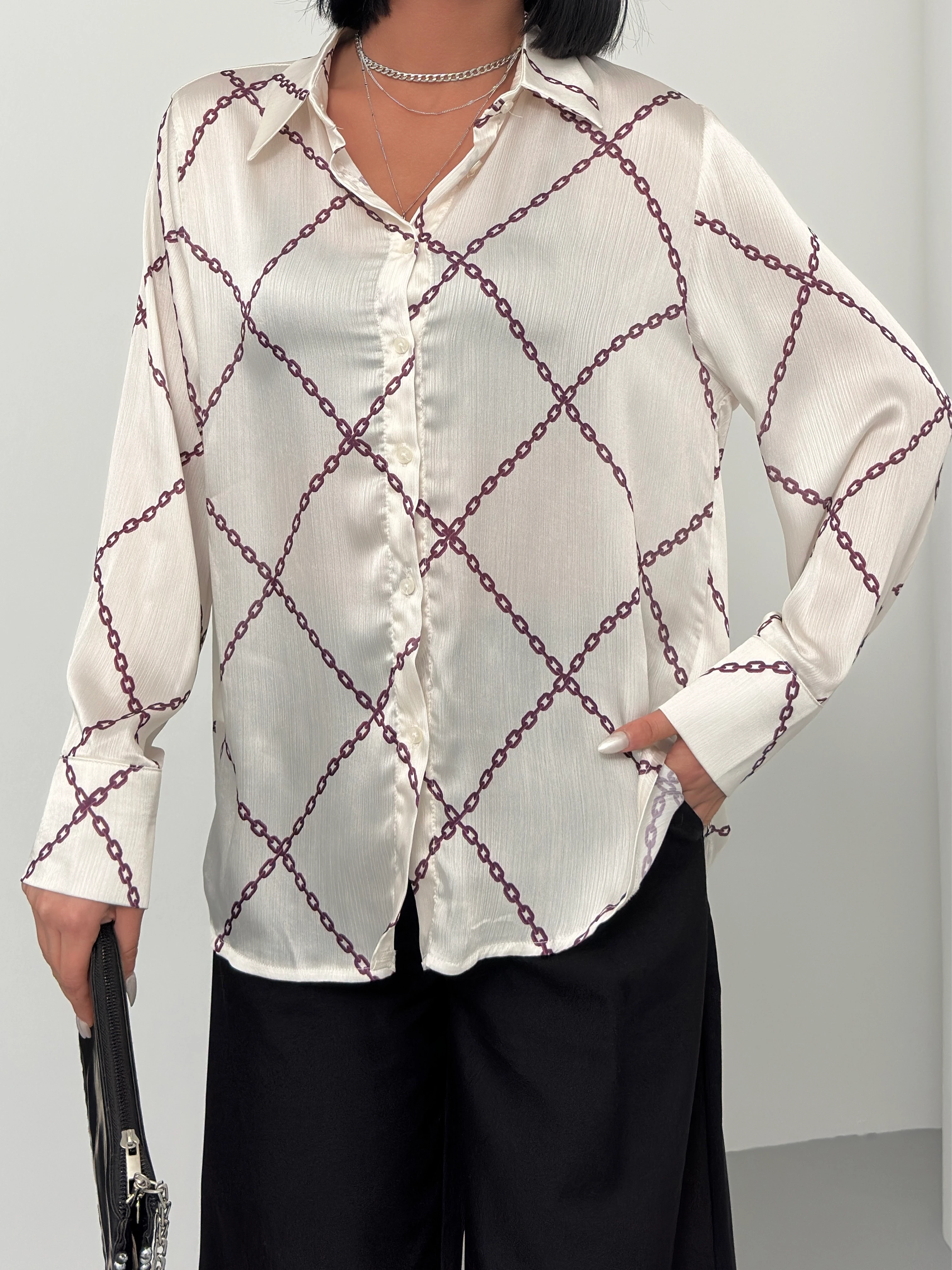 ZİNCİR DESEN GÖMLEK