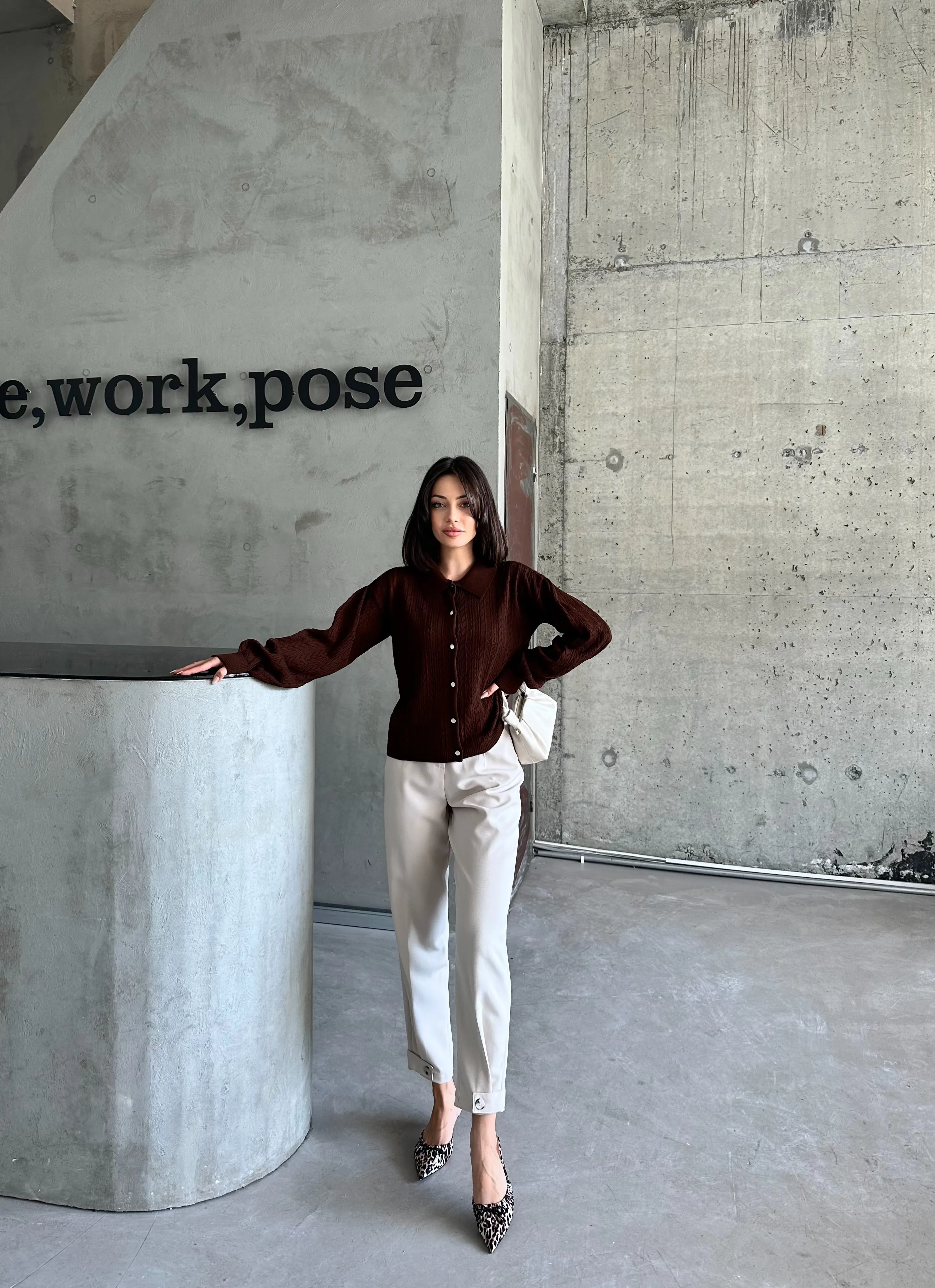 OK DESEN DÜĞMELİ KAZAK