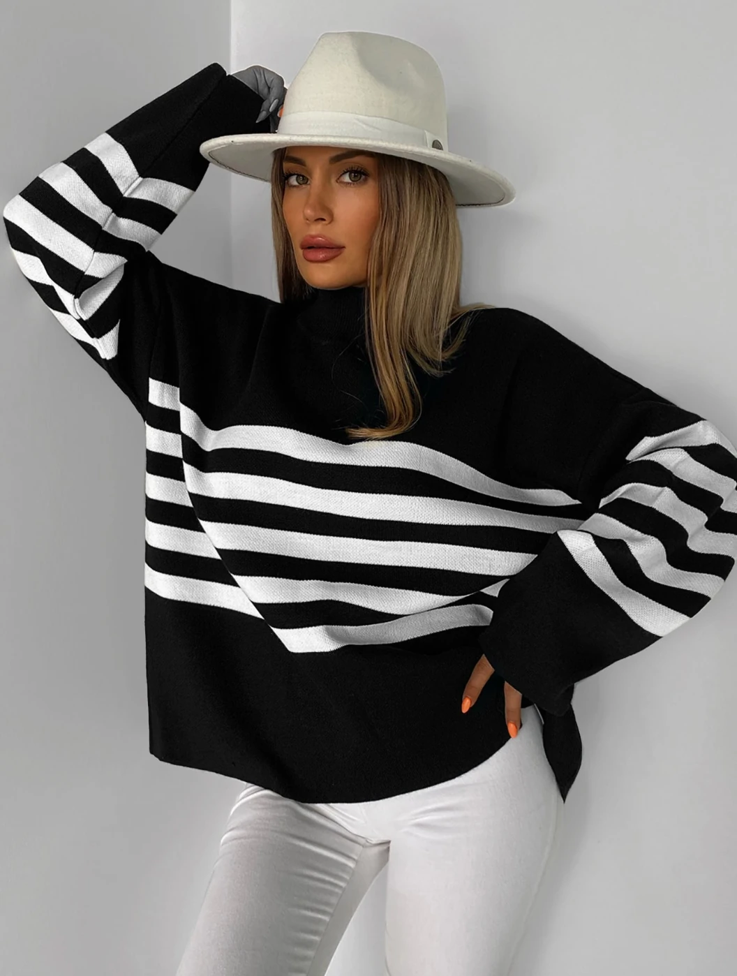 ÇİZGİLİ PİKE KAZAK